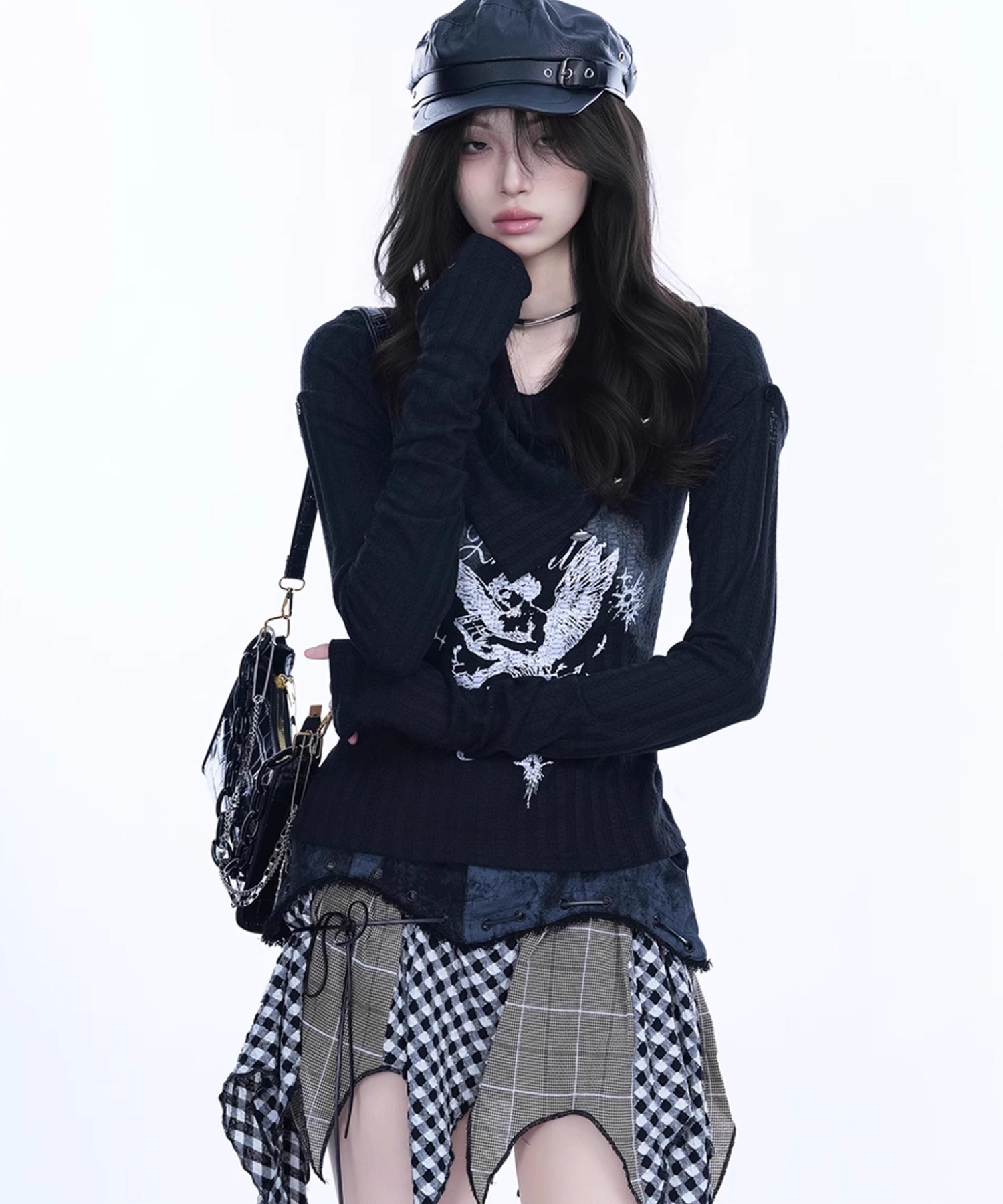 トップス toomi A'GEM/9 × .kom 『.KOM/ドットケーオーエム』 Acid Wash Style Graphic