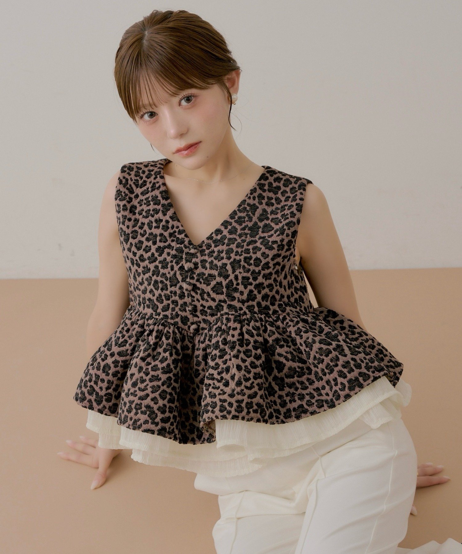 SALON by Chico Peppermint frill tudtop — распродажа, повторная продажа подтверждена