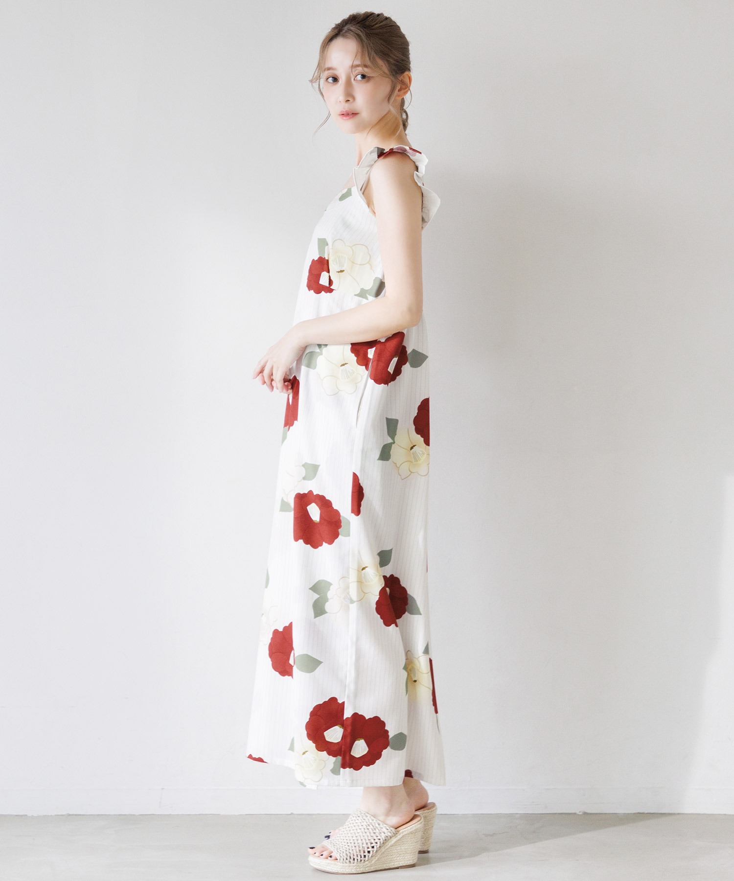 【かんたん着付け】ワンピース浴衣3点セット(羽織り・ワンピース・帯)【TN】 かんたん着付け】ワンピース浴衣3点セット(羽織り・ワンピース・帯)【TN】