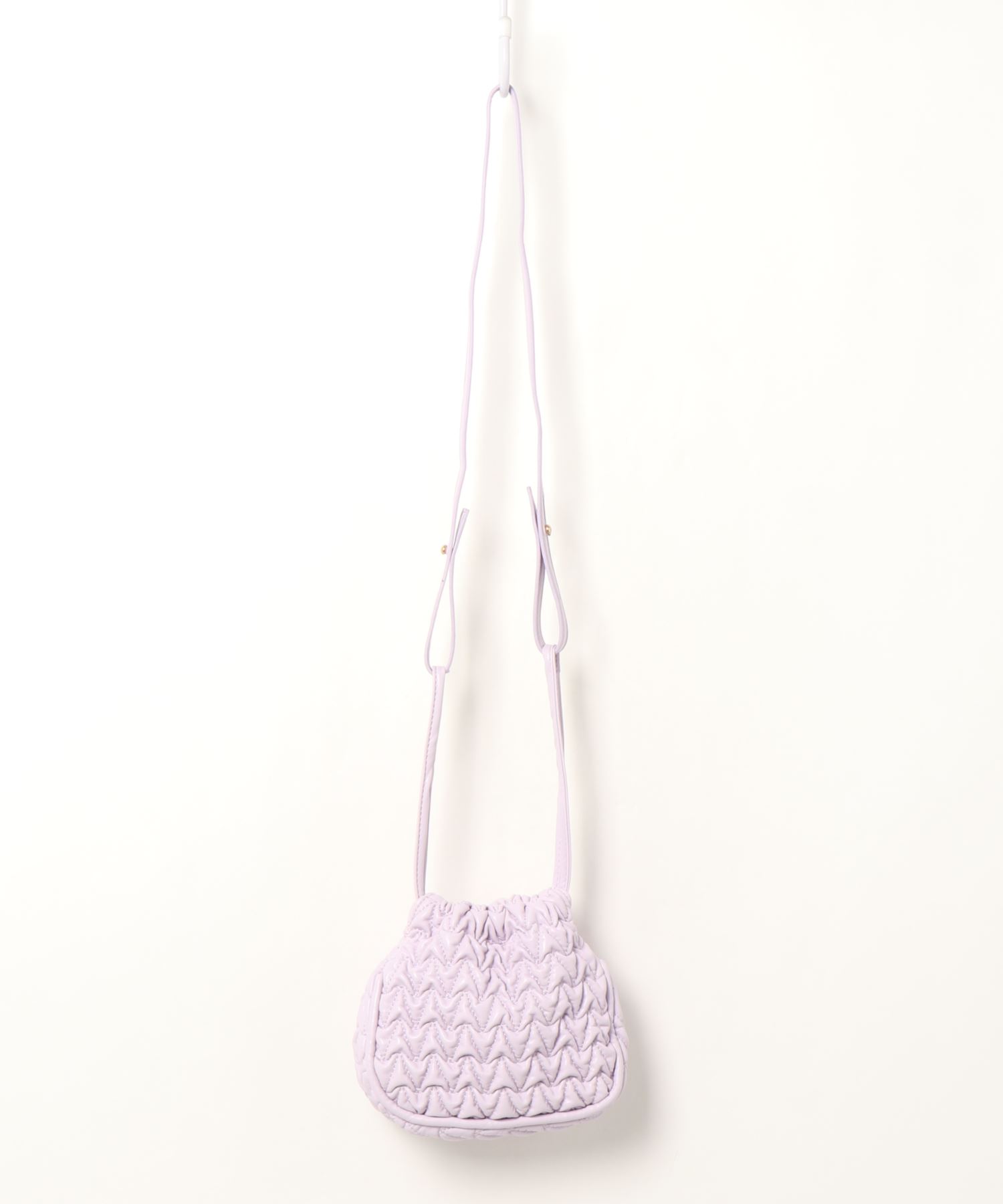 値下げ キルティング巾着ショルダーバッグ