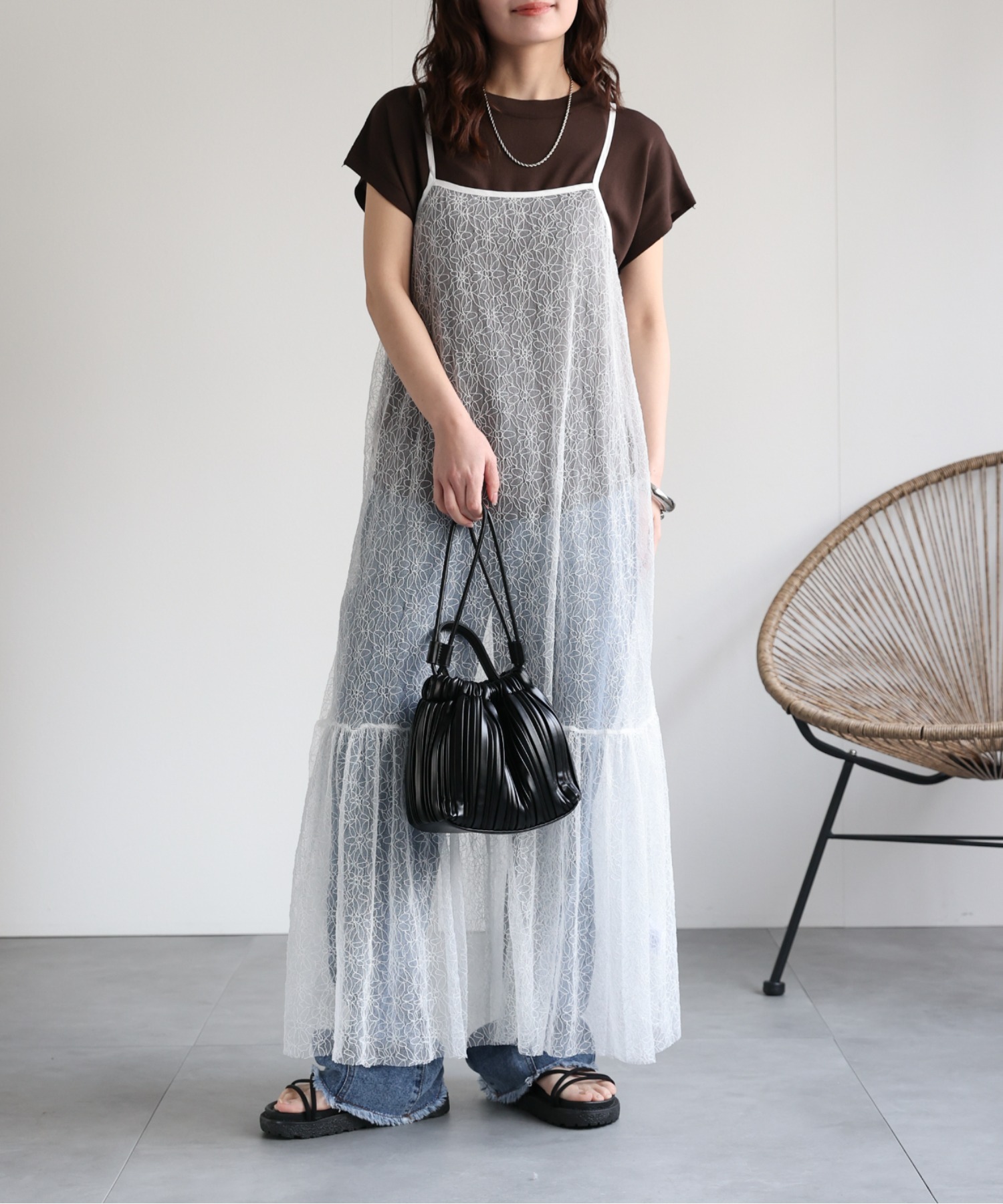 model:156cm  着用サイズ:FREE