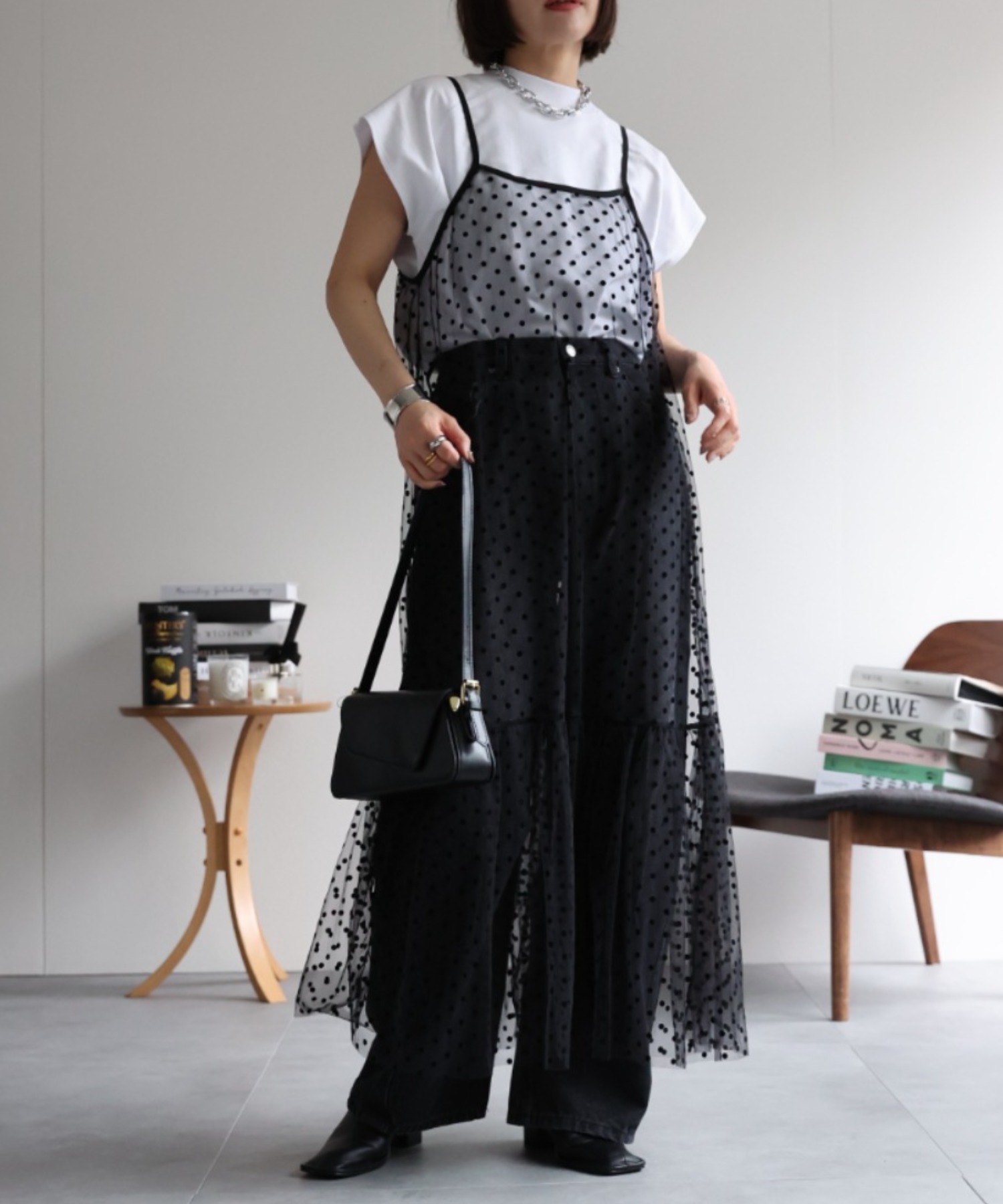 model:162cm  着用サイズ:FREE