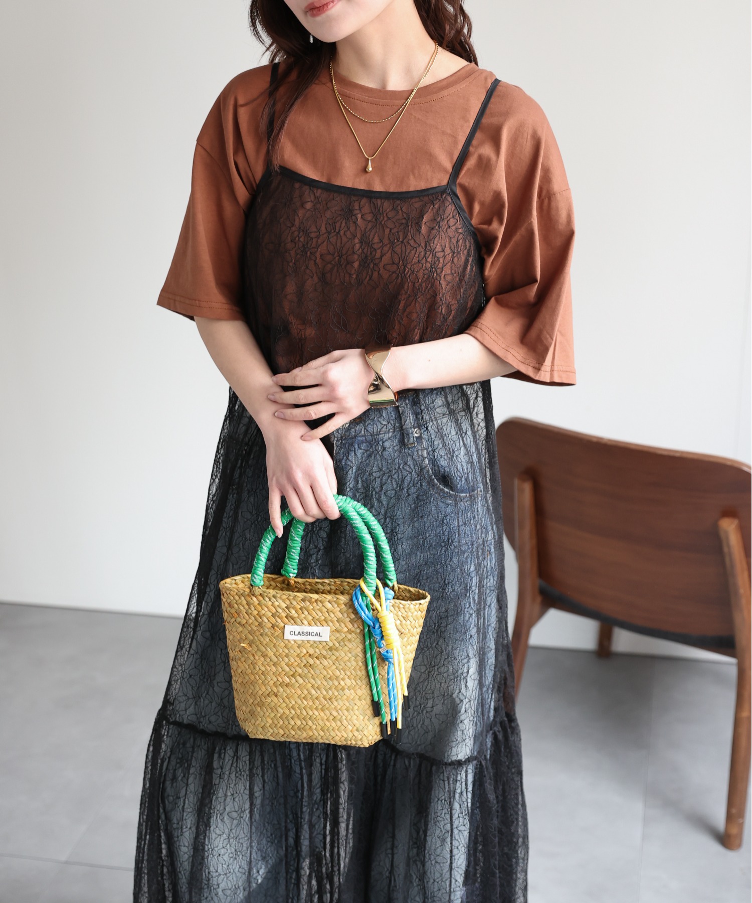 model:156cm  着用サイズ:FREE