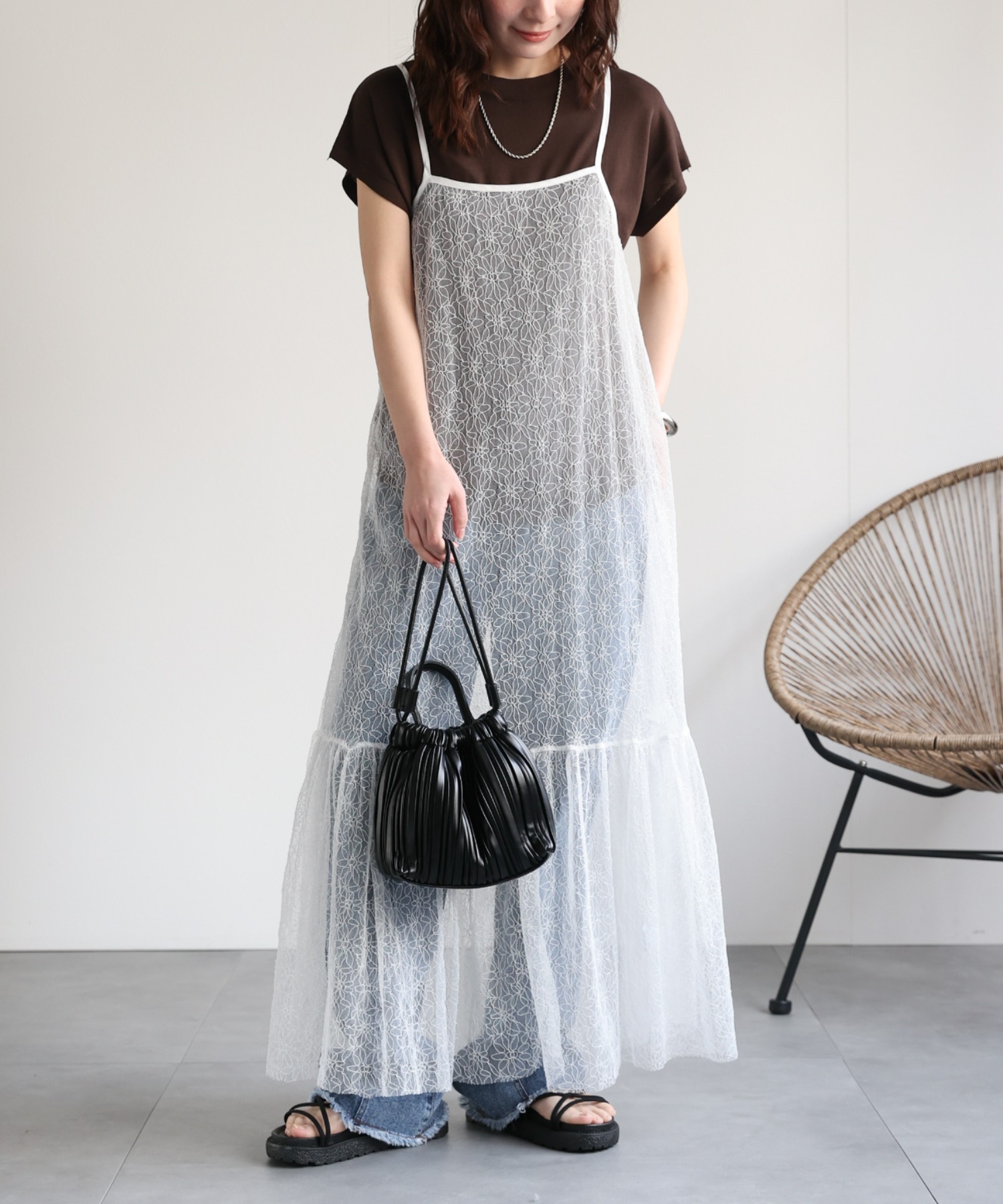 model:156cm  着用サイズ:FREE