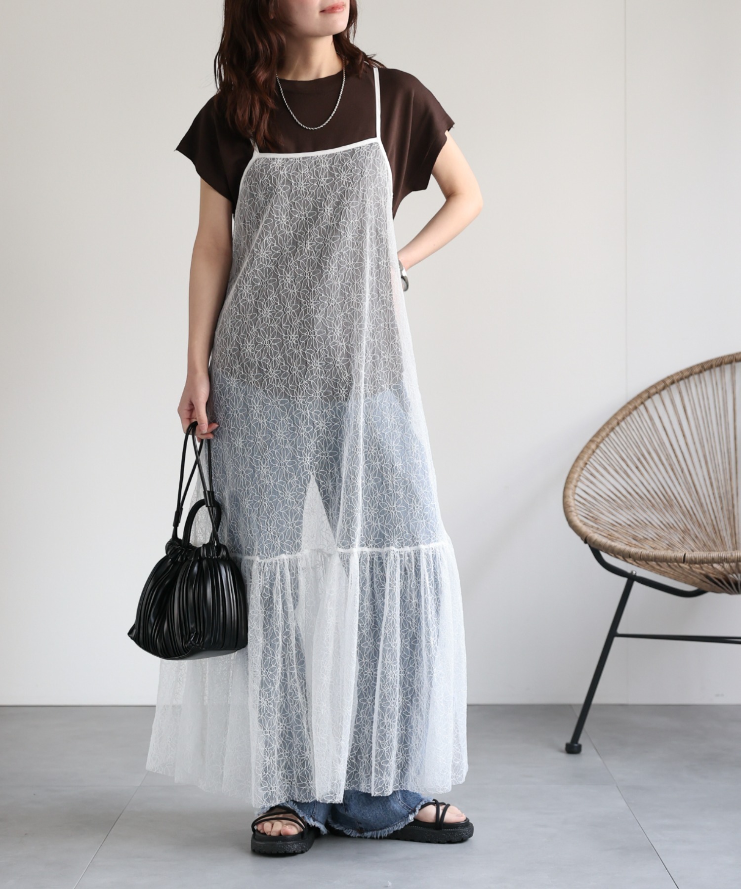 model:156cm  着用サイズ:FREE
