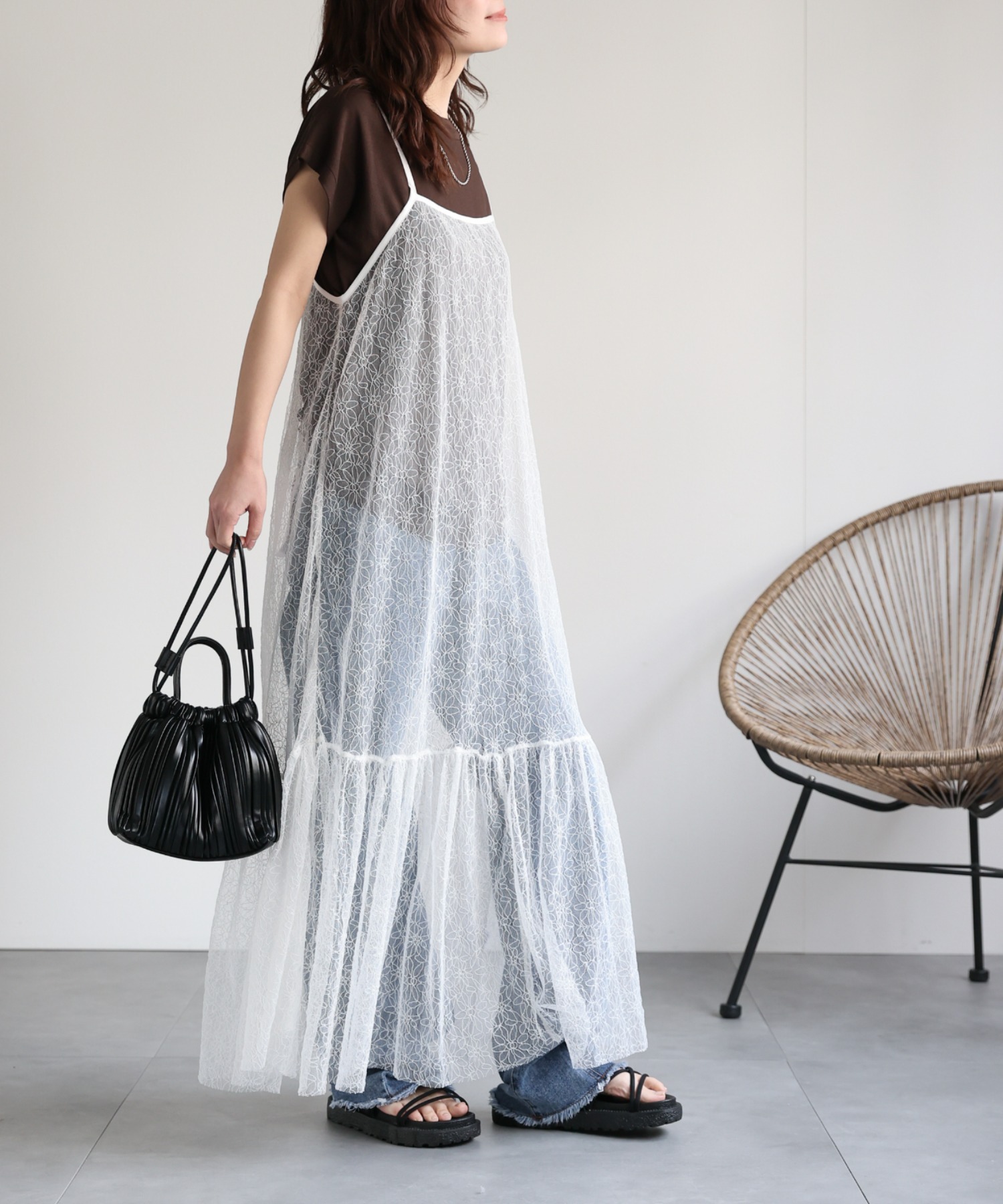 model:156cm  着用サイズ:FREE
