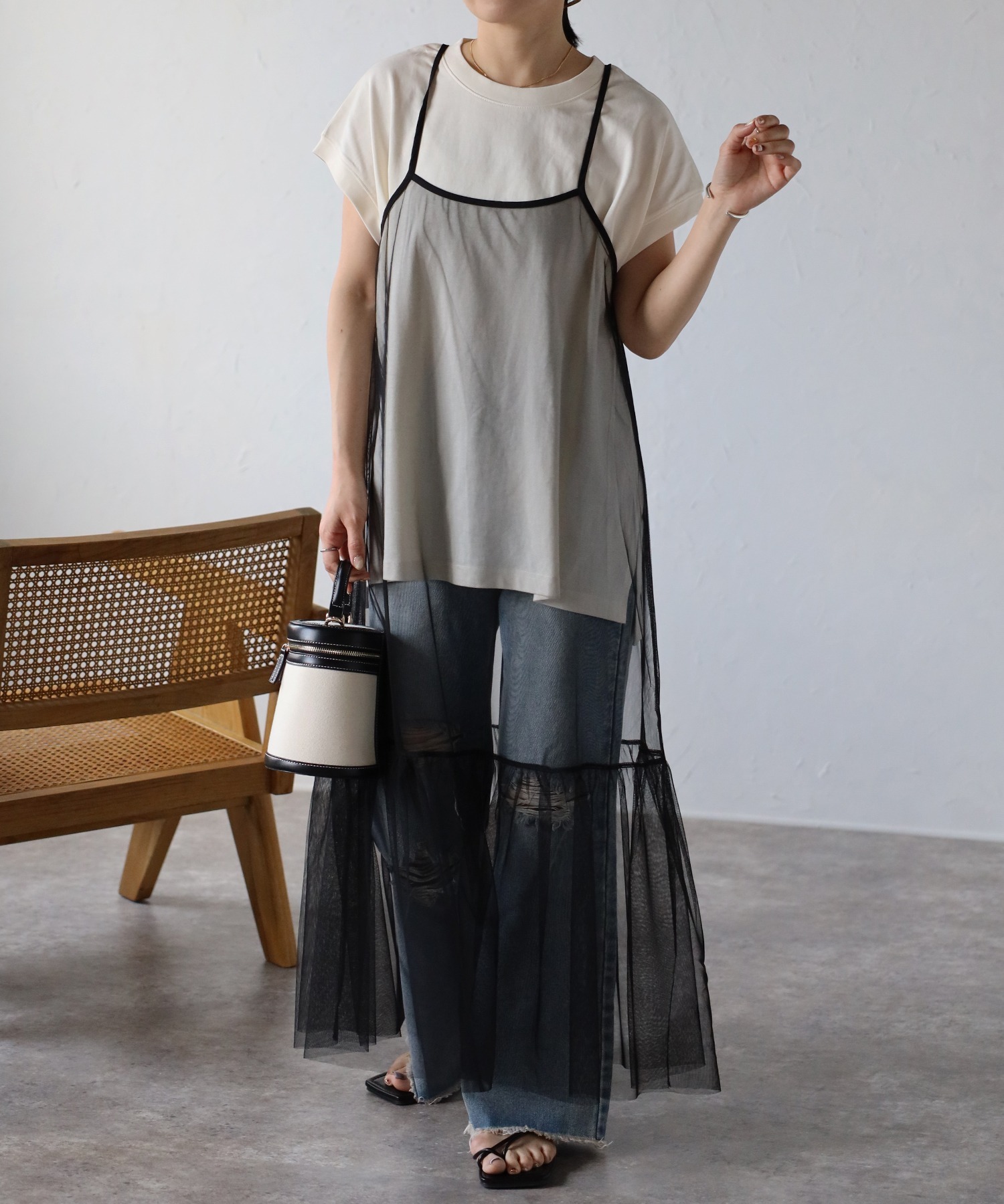 model:162cm  着用サイズ:FREE