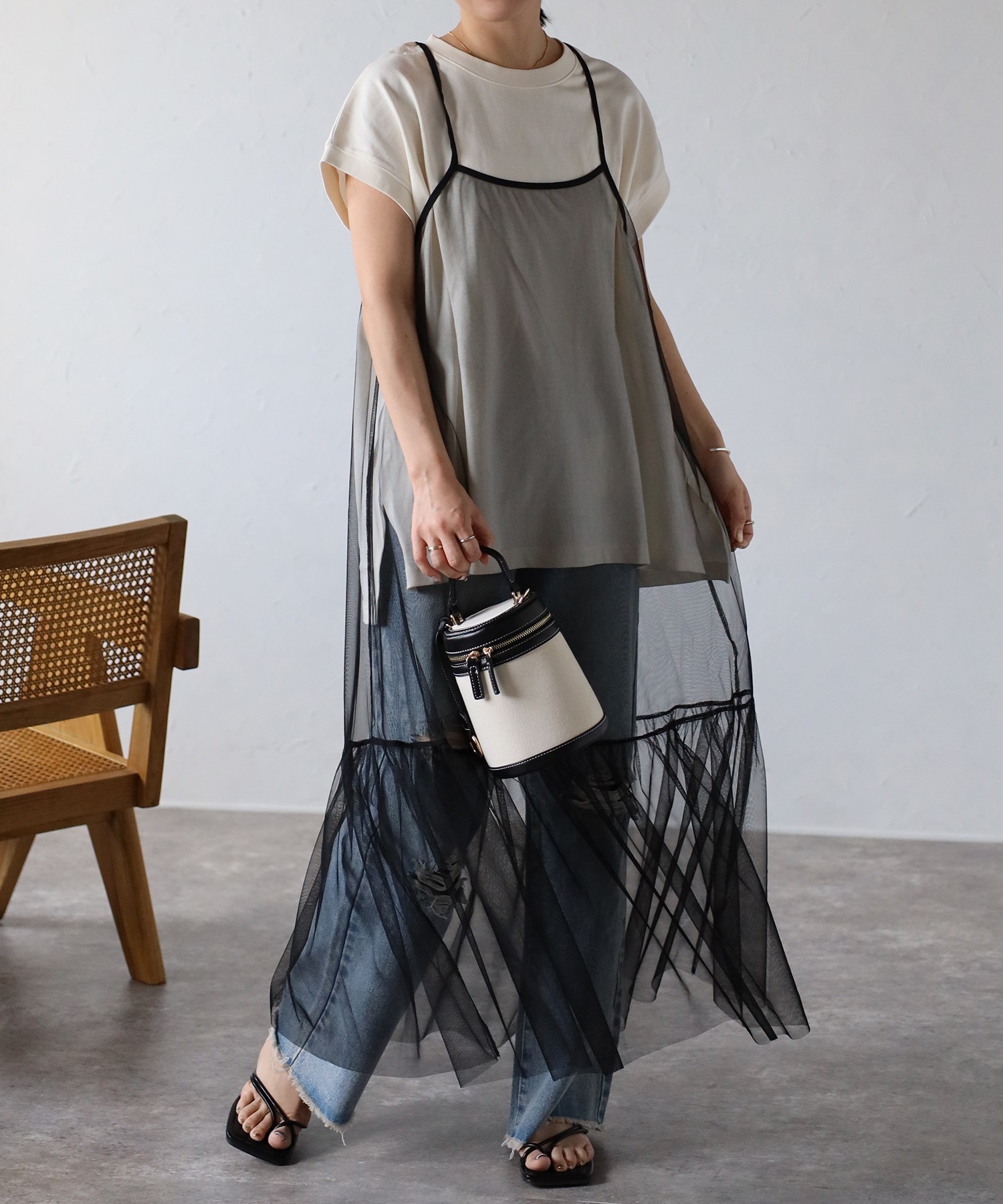 model:162cm  着用サイズ:FREE