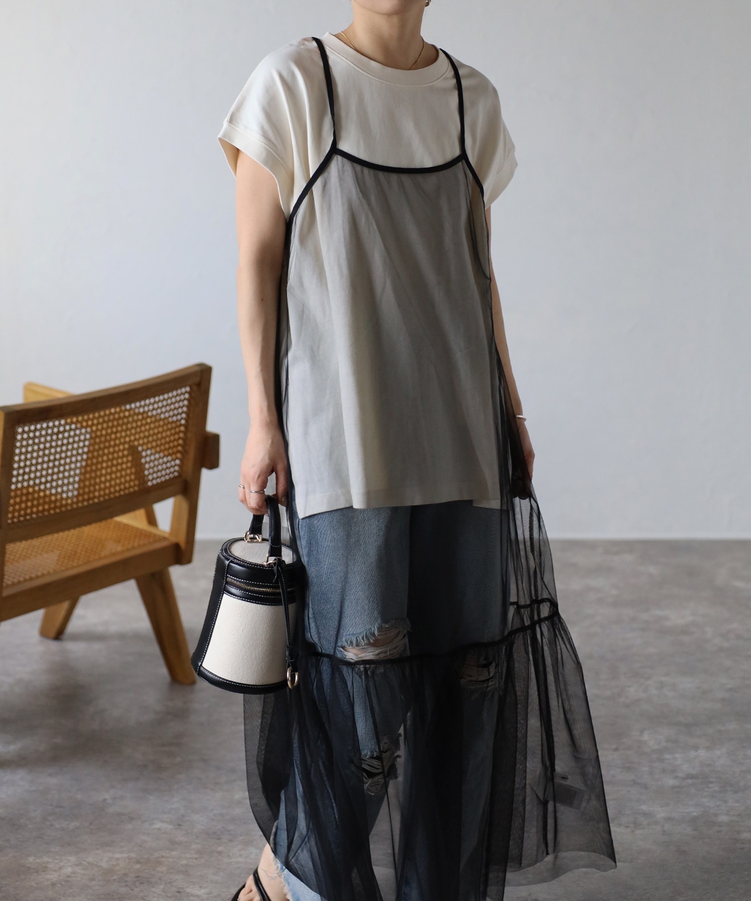 model:162cm  着用サイズ:FREE