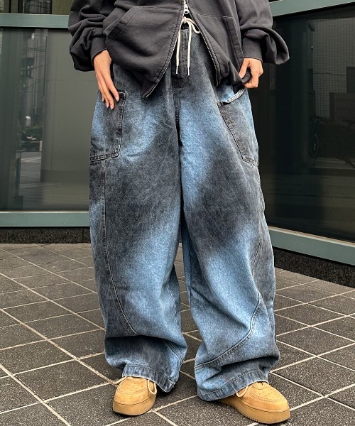 ason デニムパンツ KOM ジーンズ デニム デニムパンツ A'GEM/9 × .kom「.kom/ドット