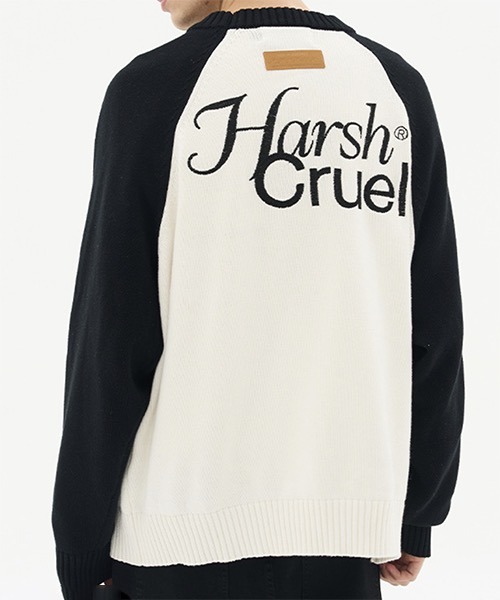 新品未使用品 タグ付き HARSH AND CRUEL ロゴ セーター-