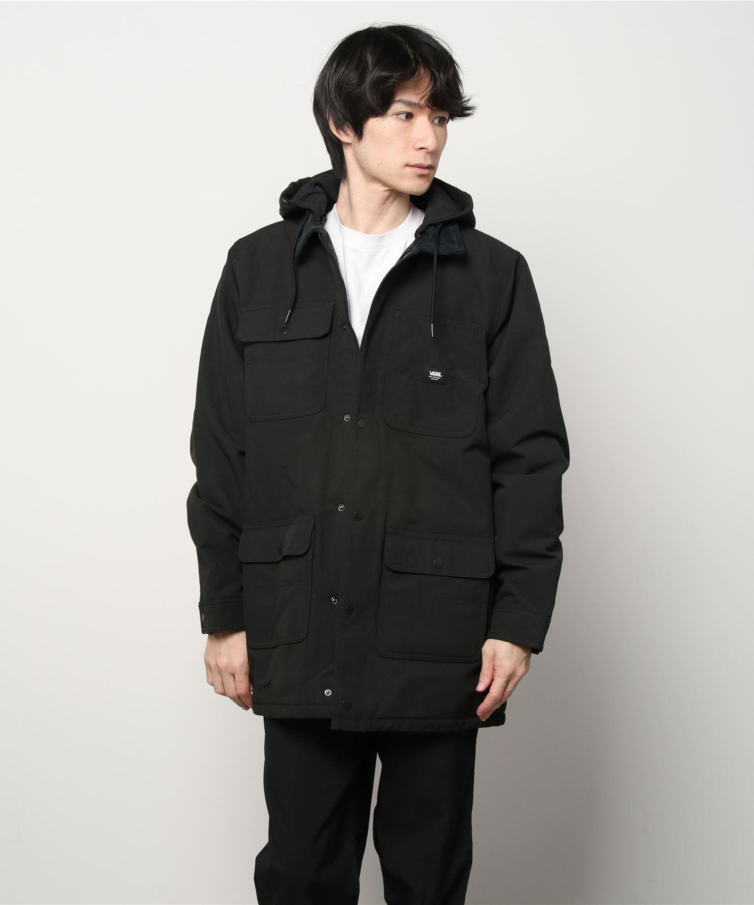 VANSVANS ヴァンズ M COAT LONG CHORE アウター DRILL MTE-1 BLACK