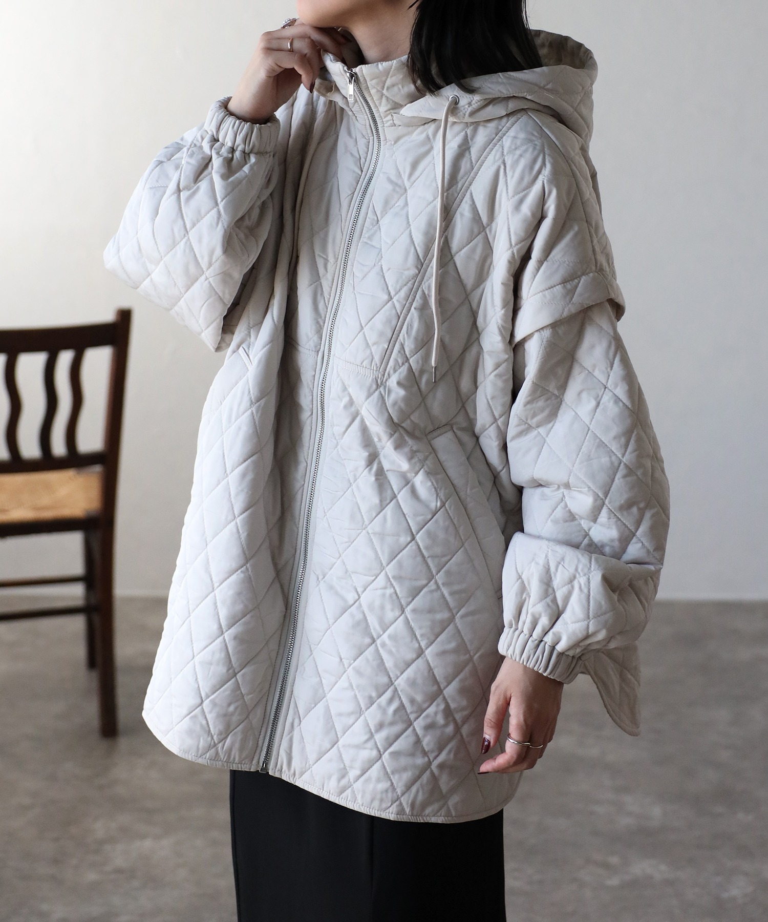 model:162㎝　着用サイズ:FREE