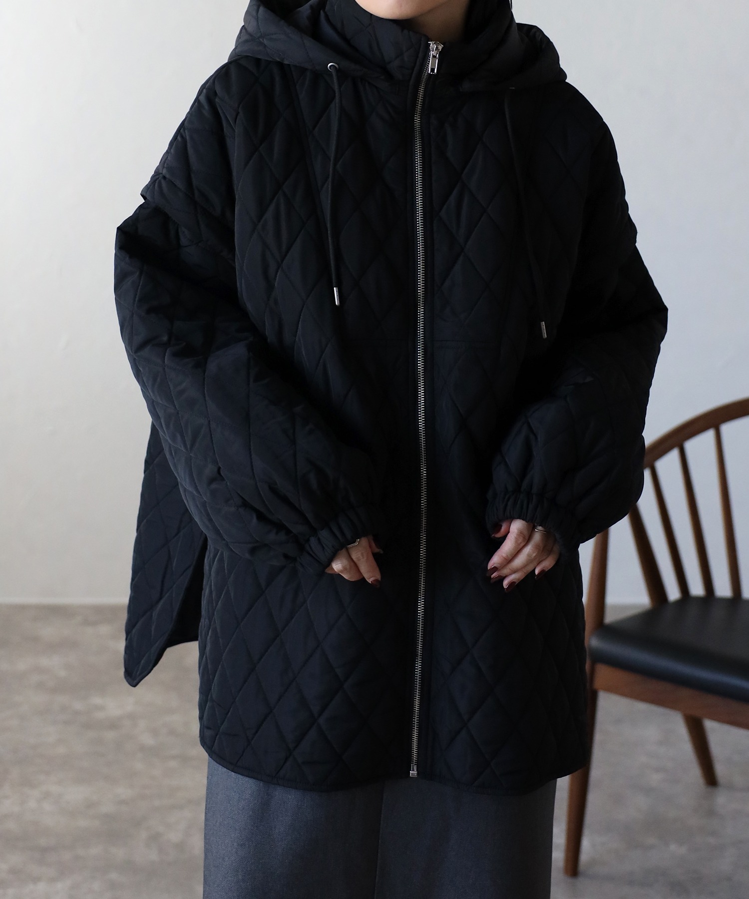 model:162㎝　着用サイズ:FREE