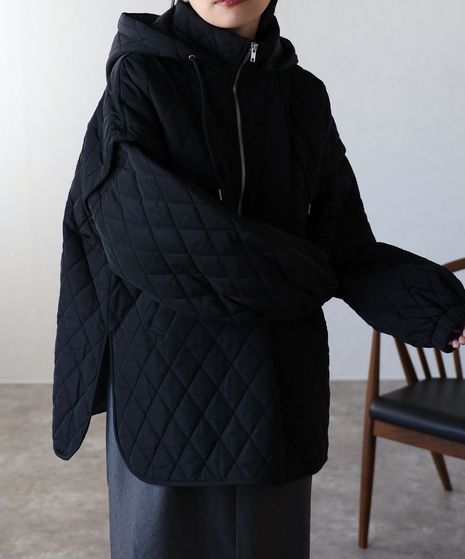 model:162㎝　着用サイズ:FREE