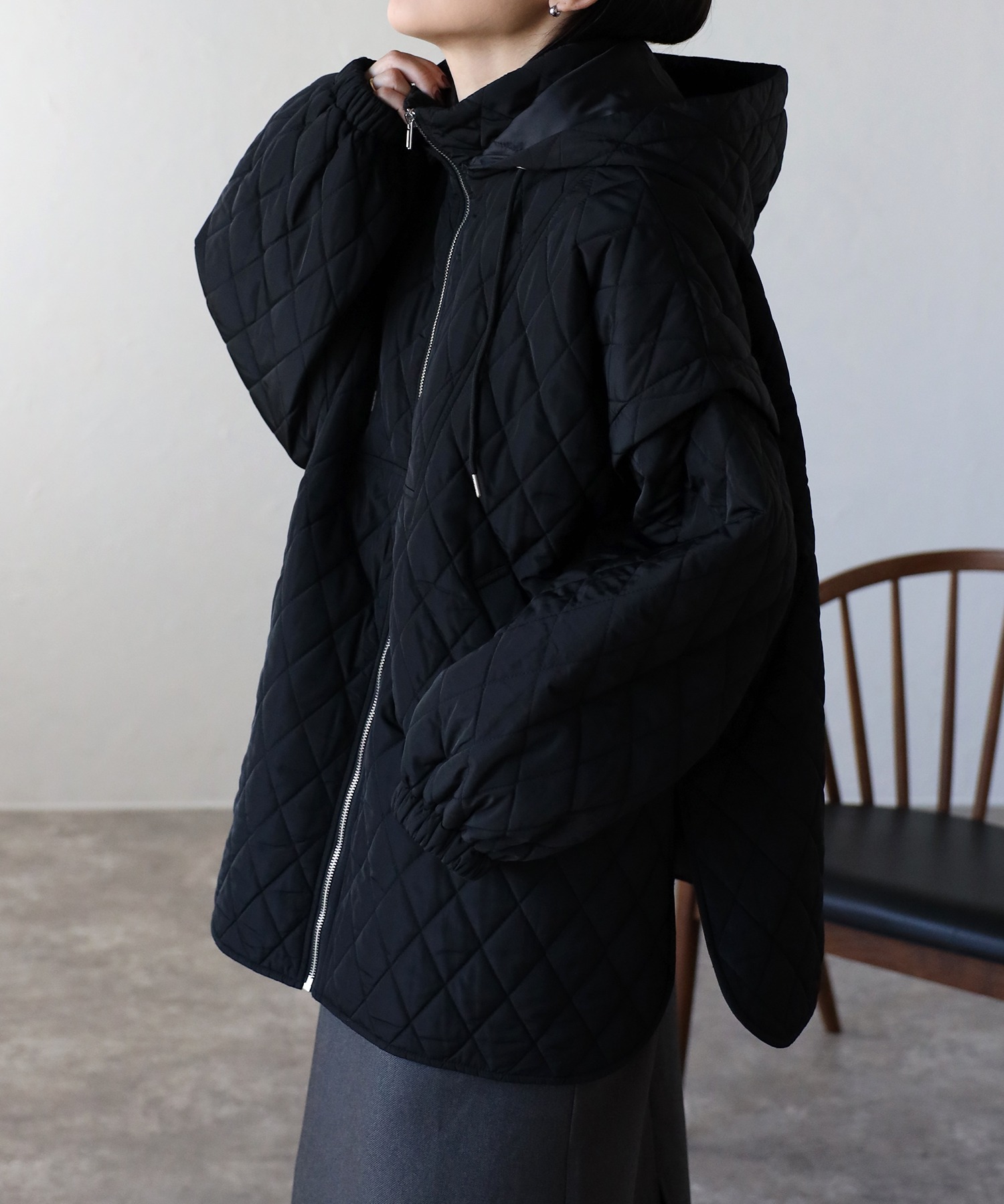 model:162㎝　着用サイズ:FREE