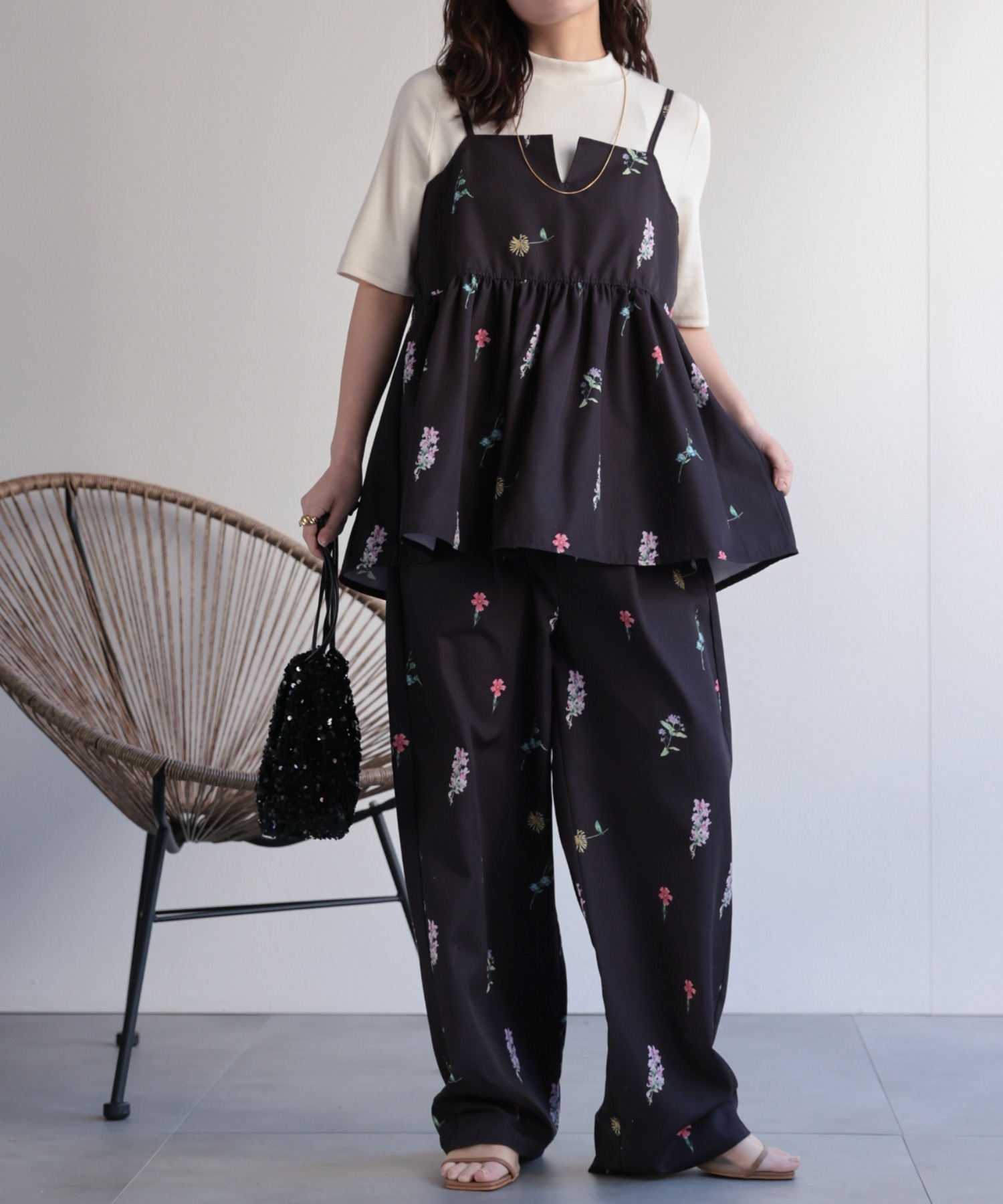 model：156cm 着用サイズ：FREE