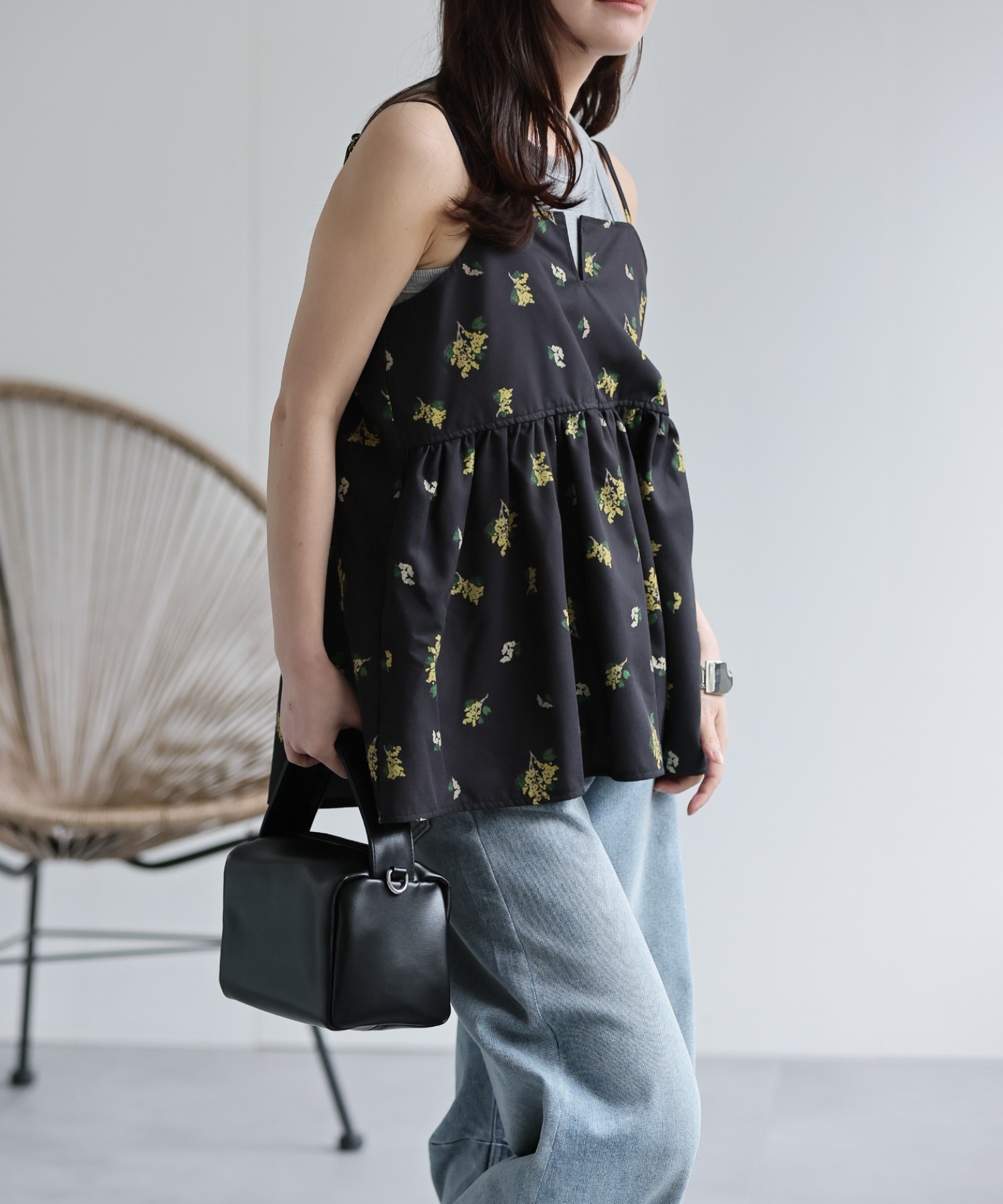 model：156cm 着用サイズ：FREE