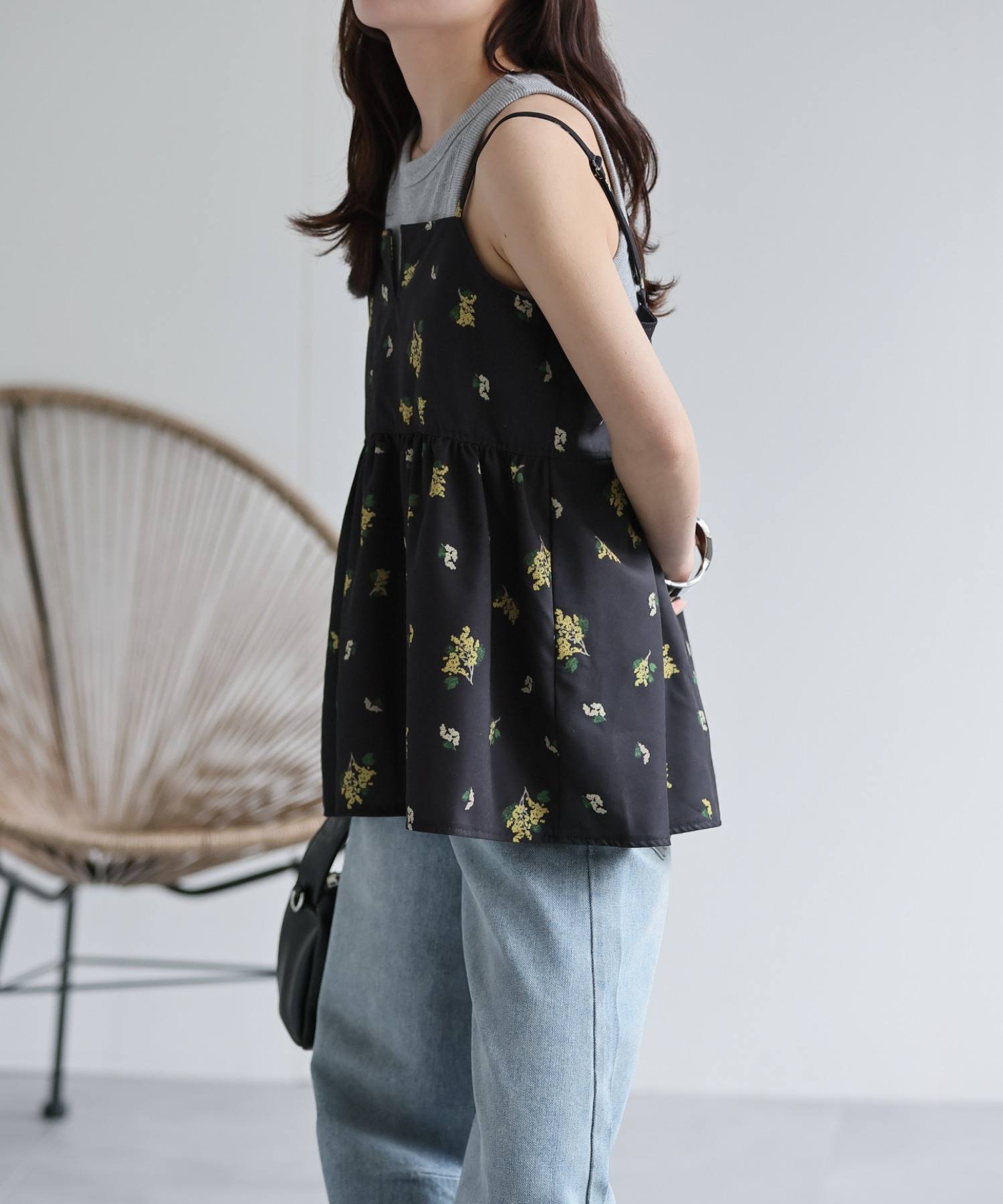 model：156cm 着用サイズ：FREE