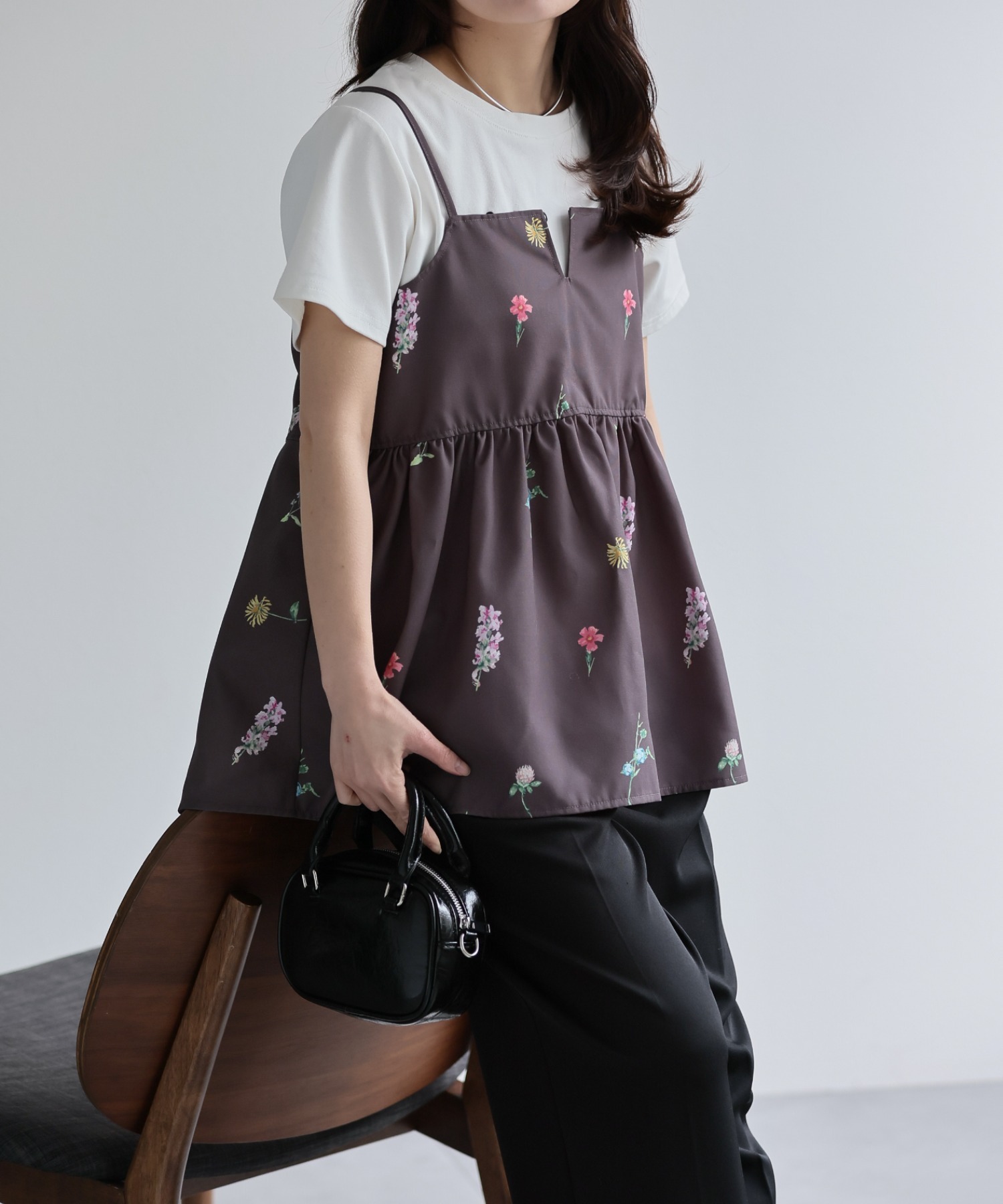 model：156cm 着用サイズ：FREE