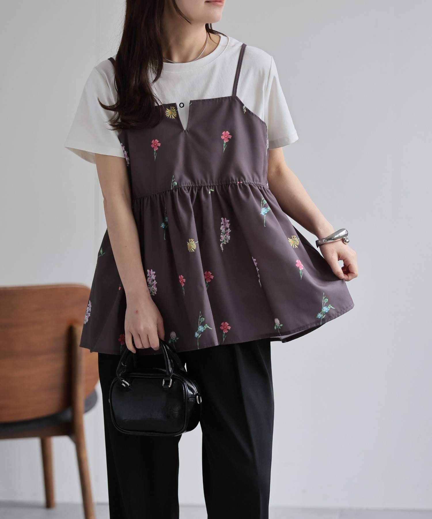 model：156cm 着用サイズ：FREE