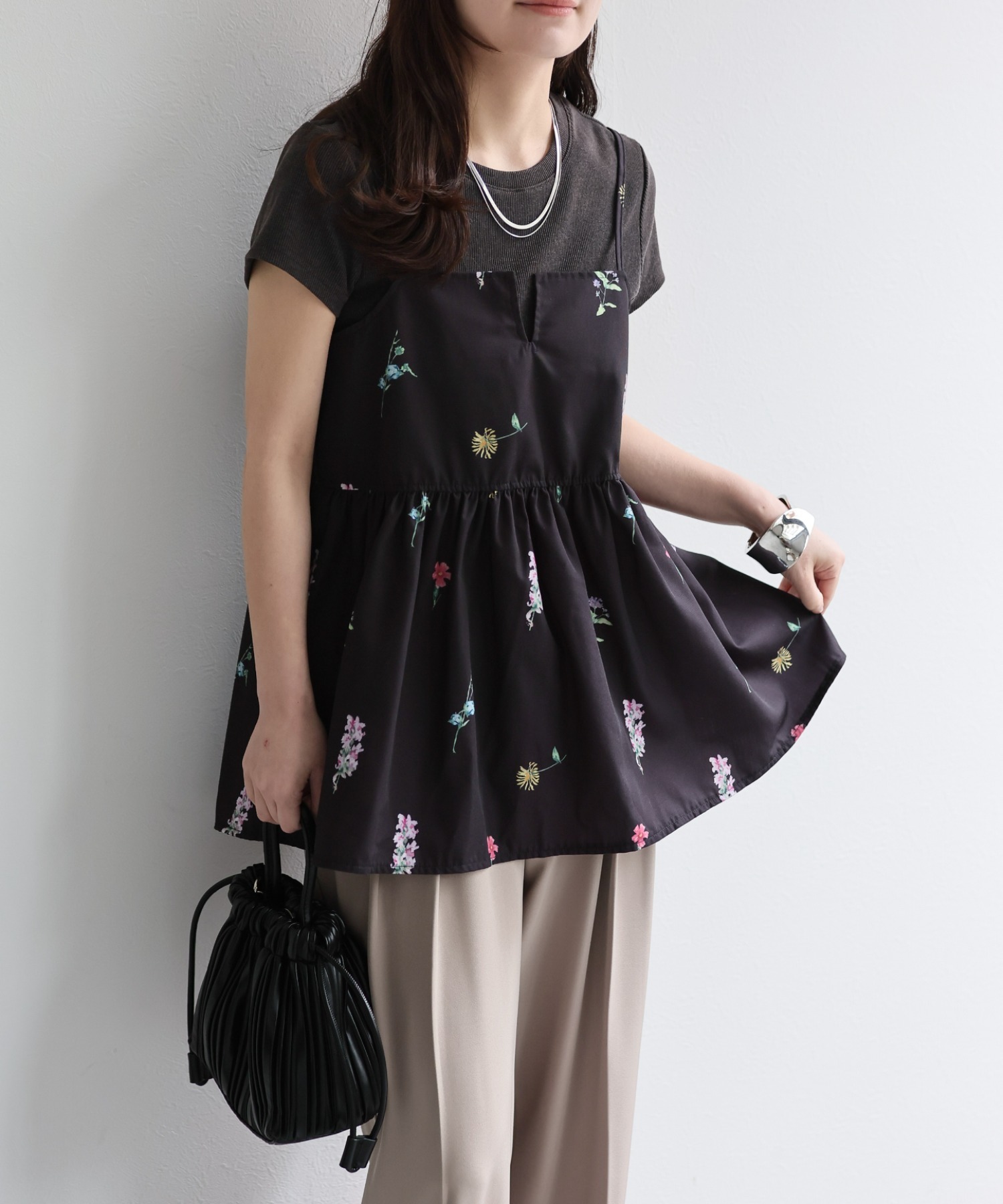 model：156cm 着用サイズ：FREE