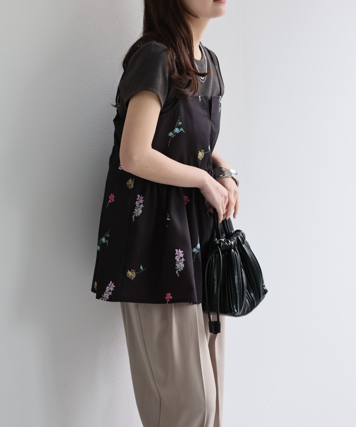 model：156cm 着用サイズ：FREE