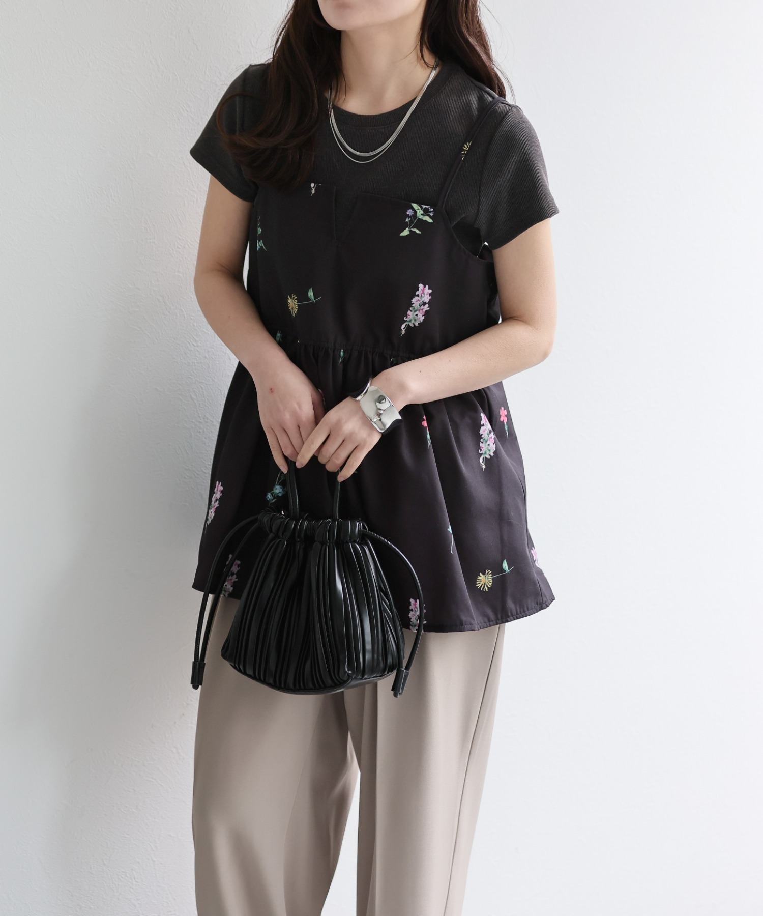 model：156cm 着用サイズ：FREE