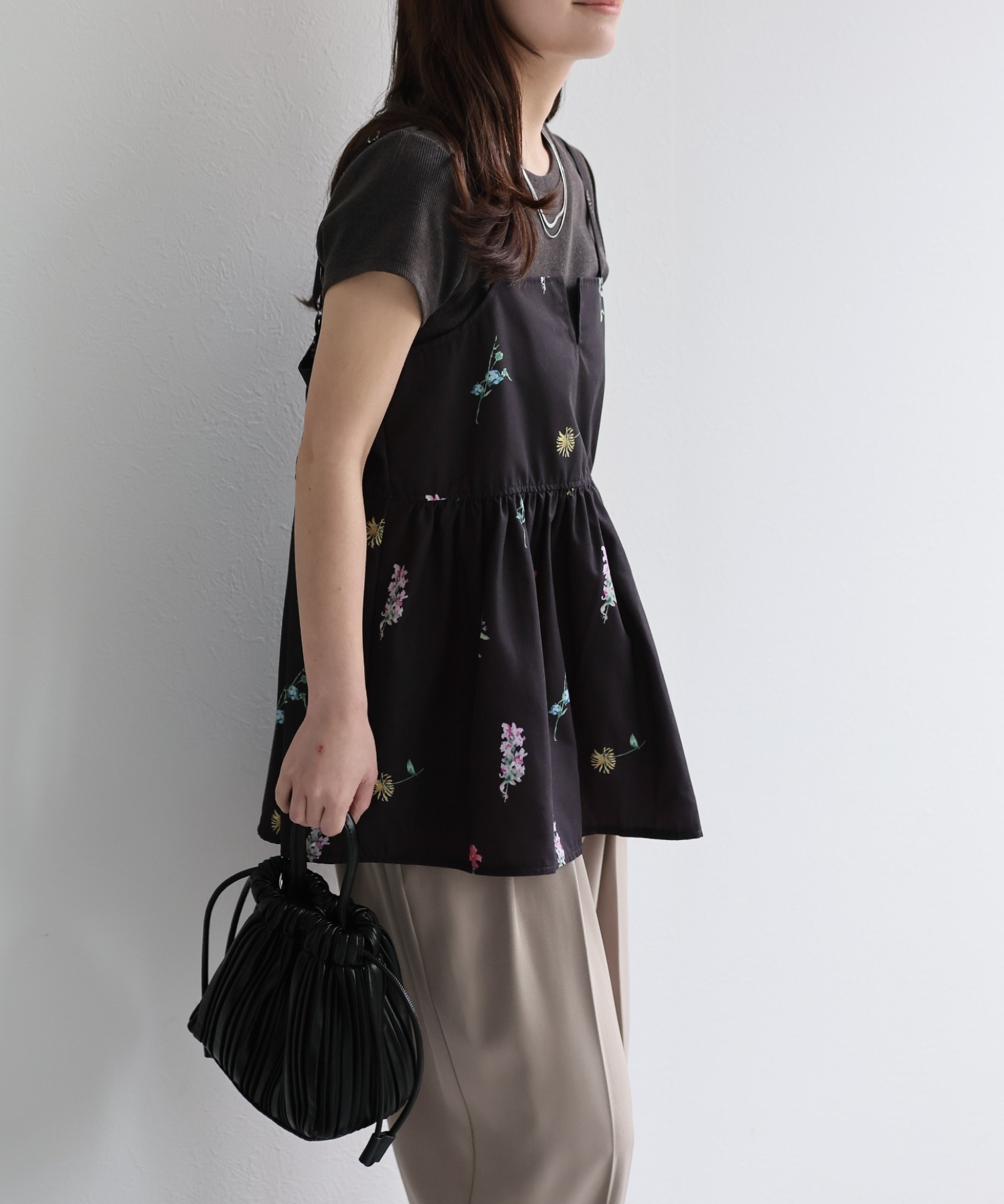model：156cm 着用サイズ：FREE
