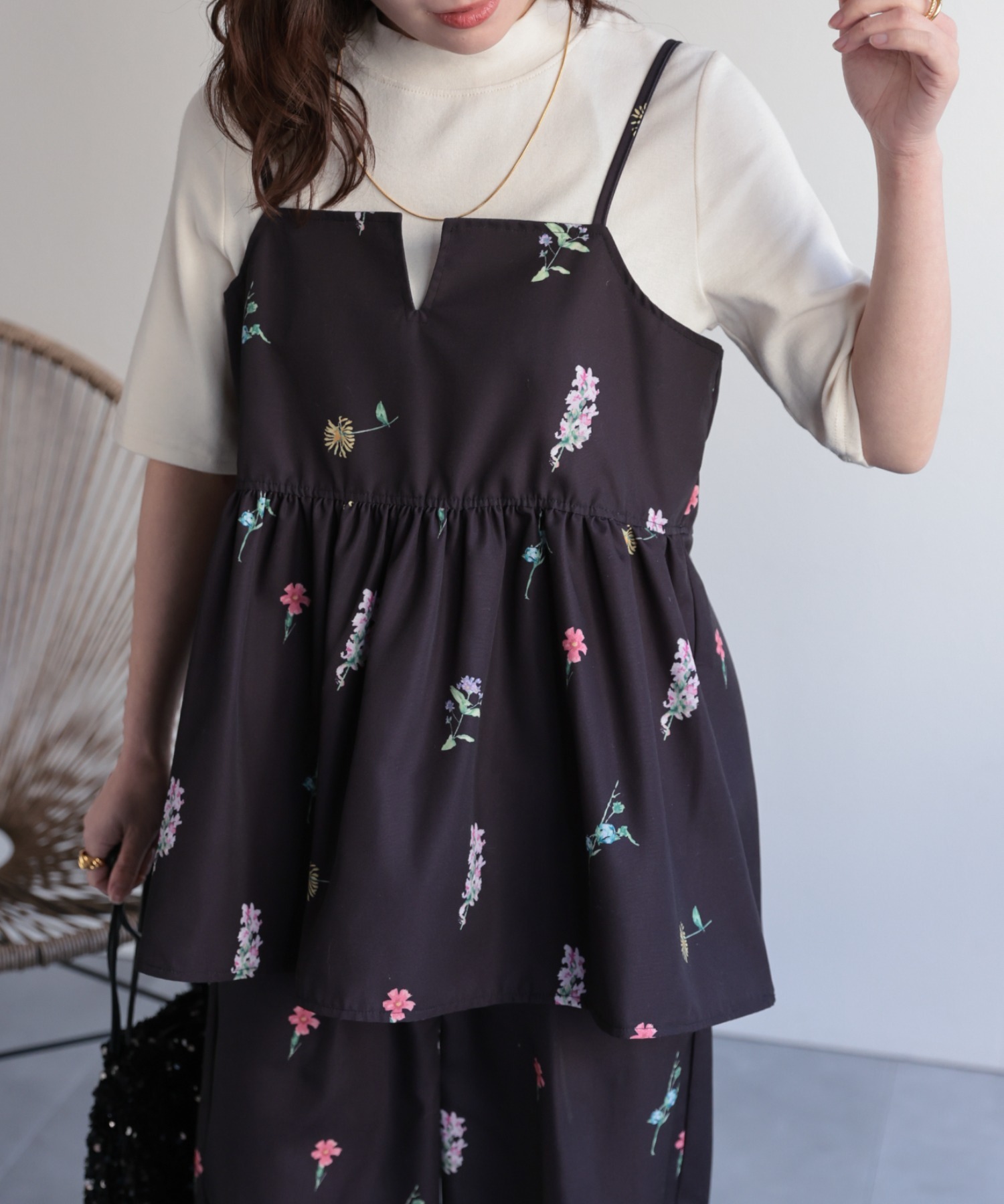 model：156cm 着用サイズ：FREE