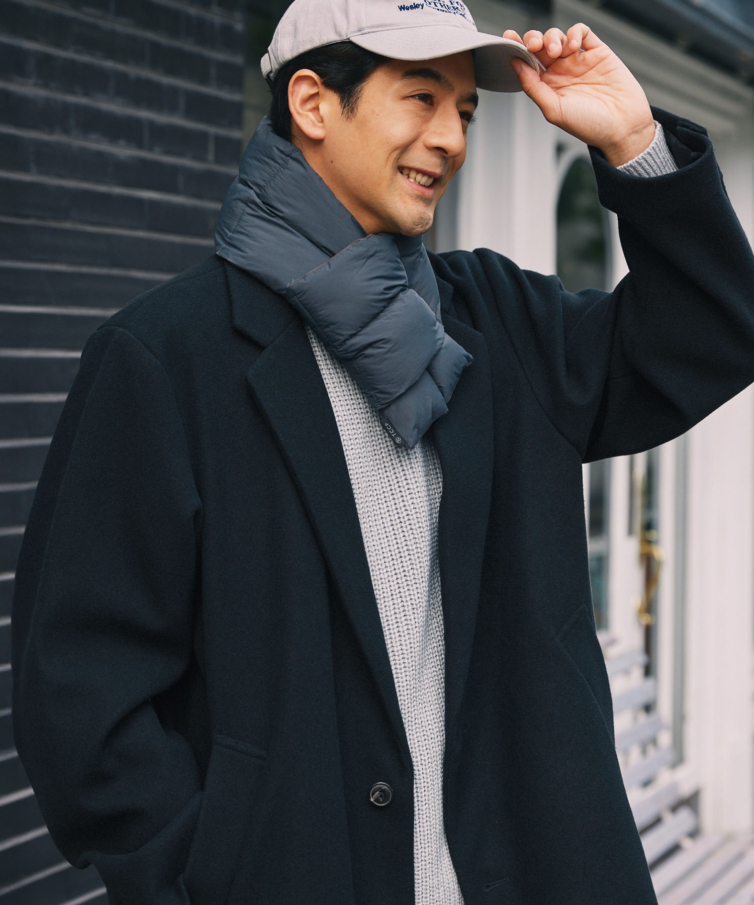 静電防止＞ニットメルトンオーバーチェスターコート【THE CRAFT CREW