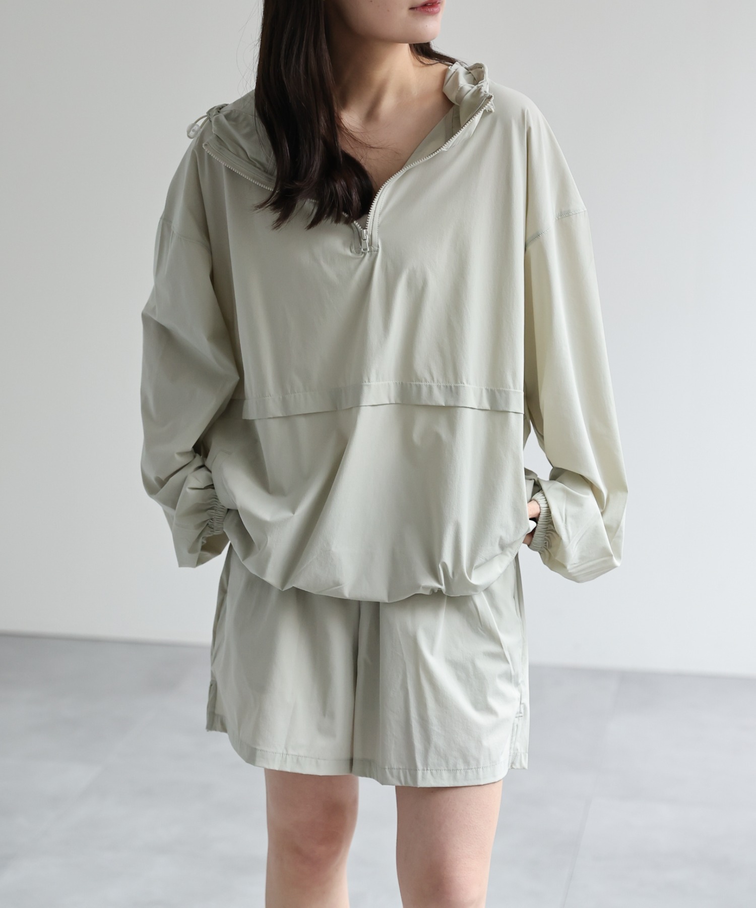 model：156cm 着用サイズ：M