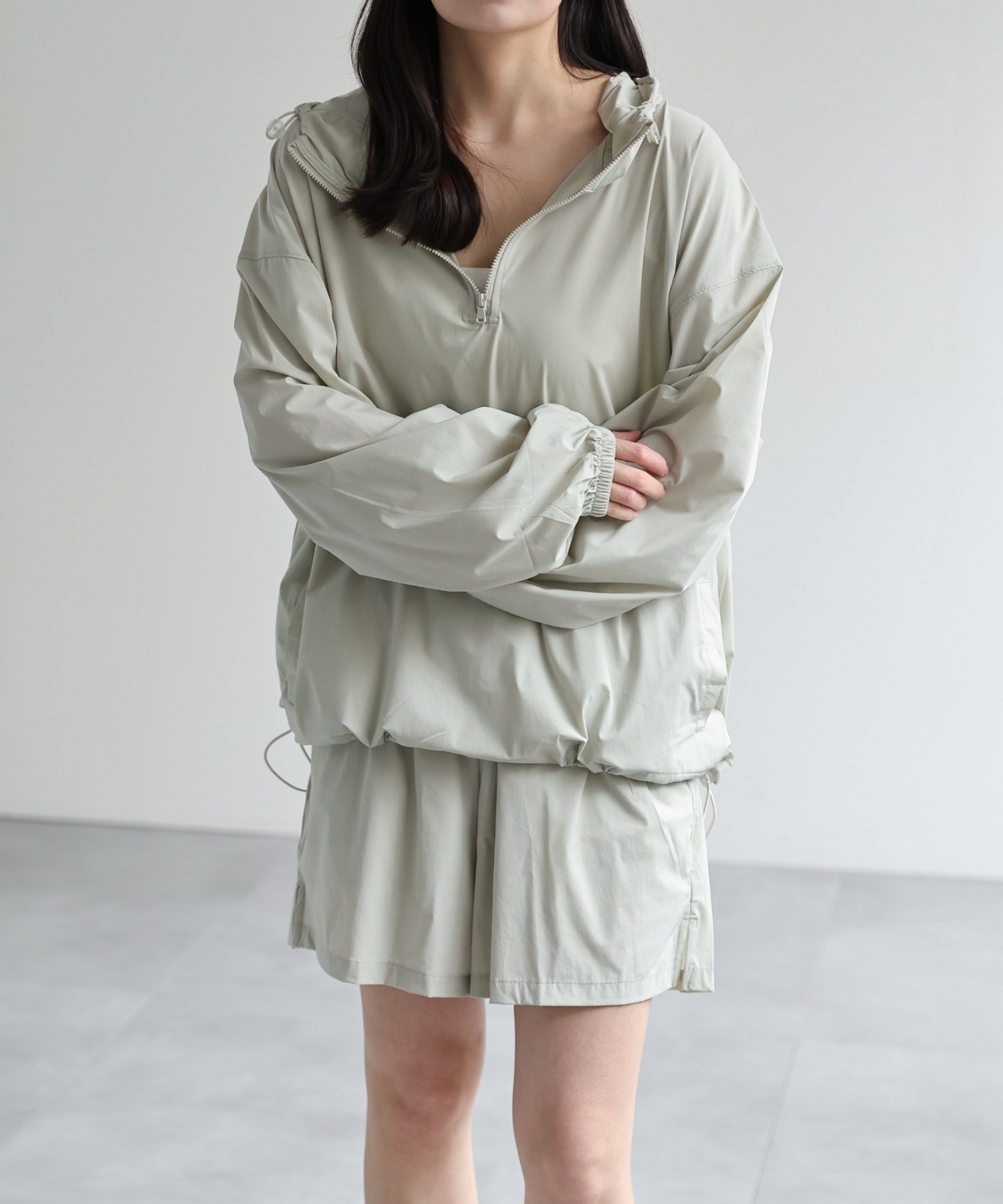 model：156cm 着用サイズ：M