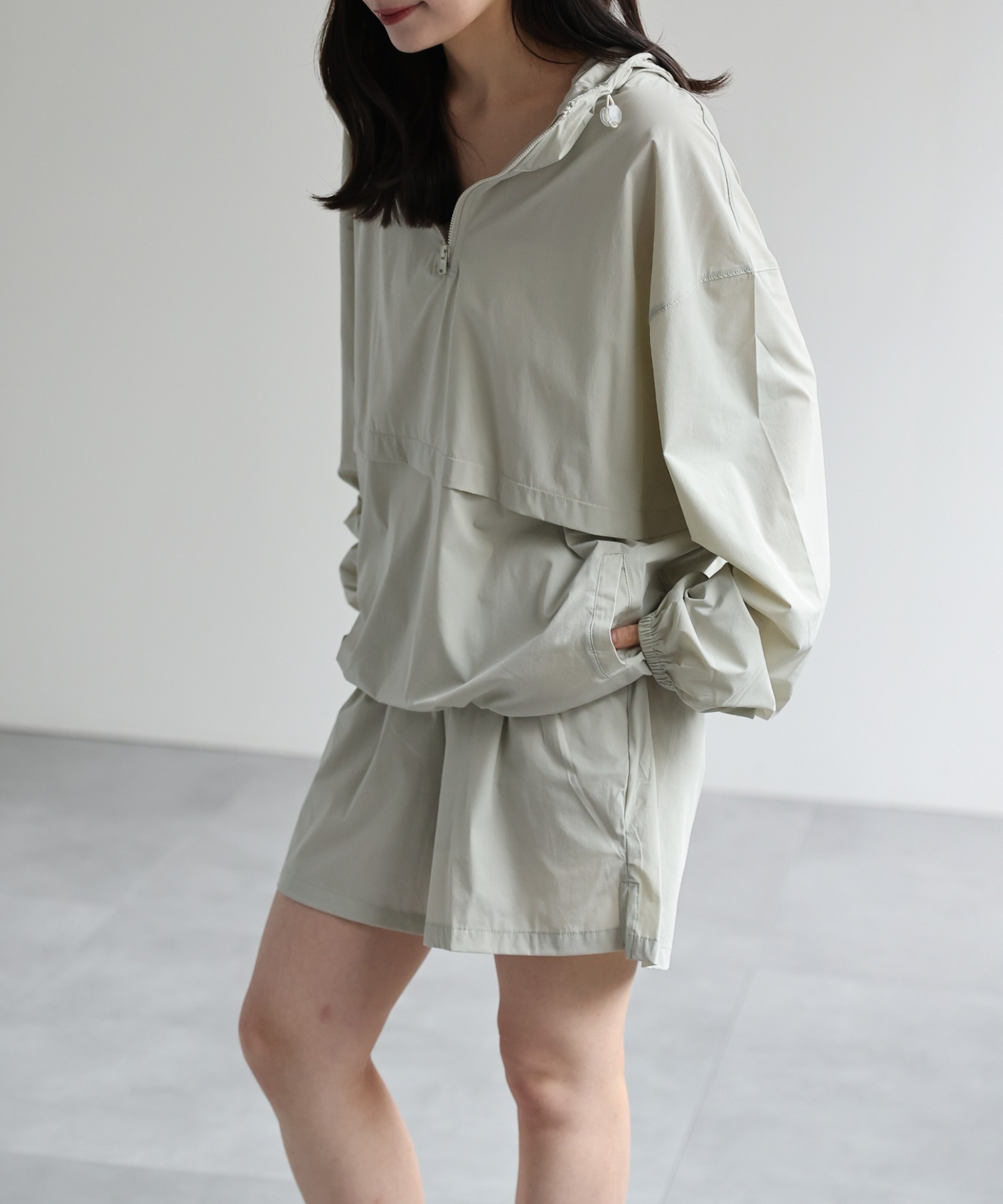 model：156cm 着用サイズ：M