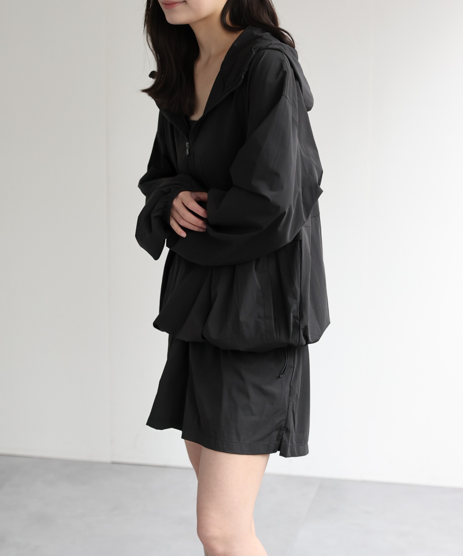 model：156cm 着用サイズ：M