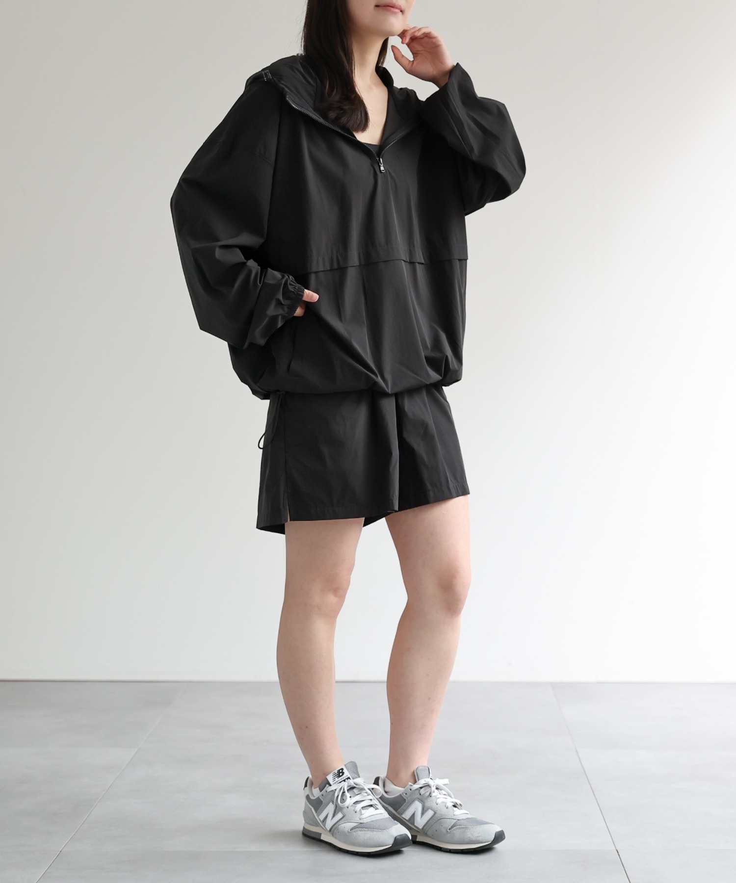 model：156cm 着用サイズ：M