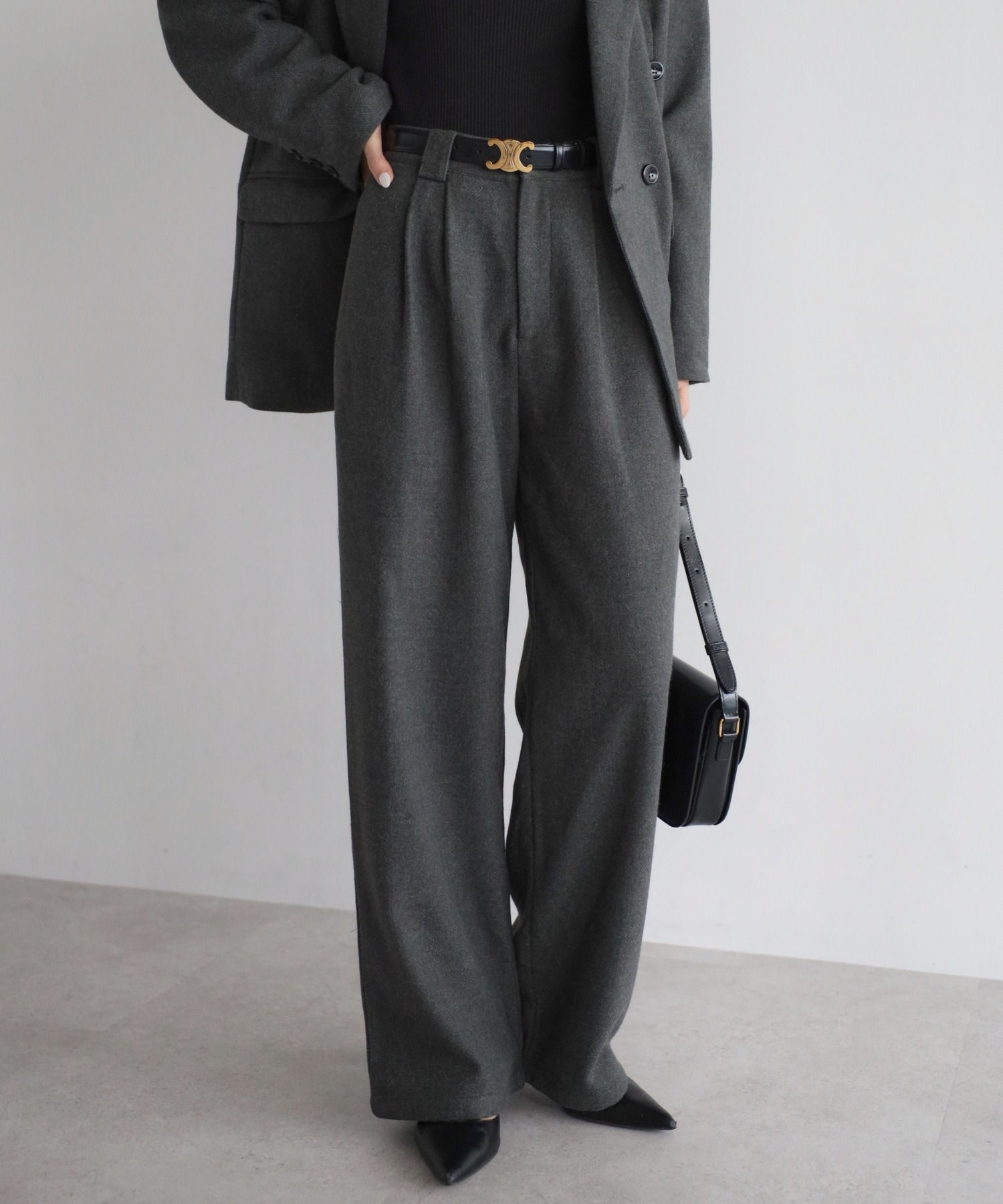 model:H165 着用サイズ:FREE(TALL)