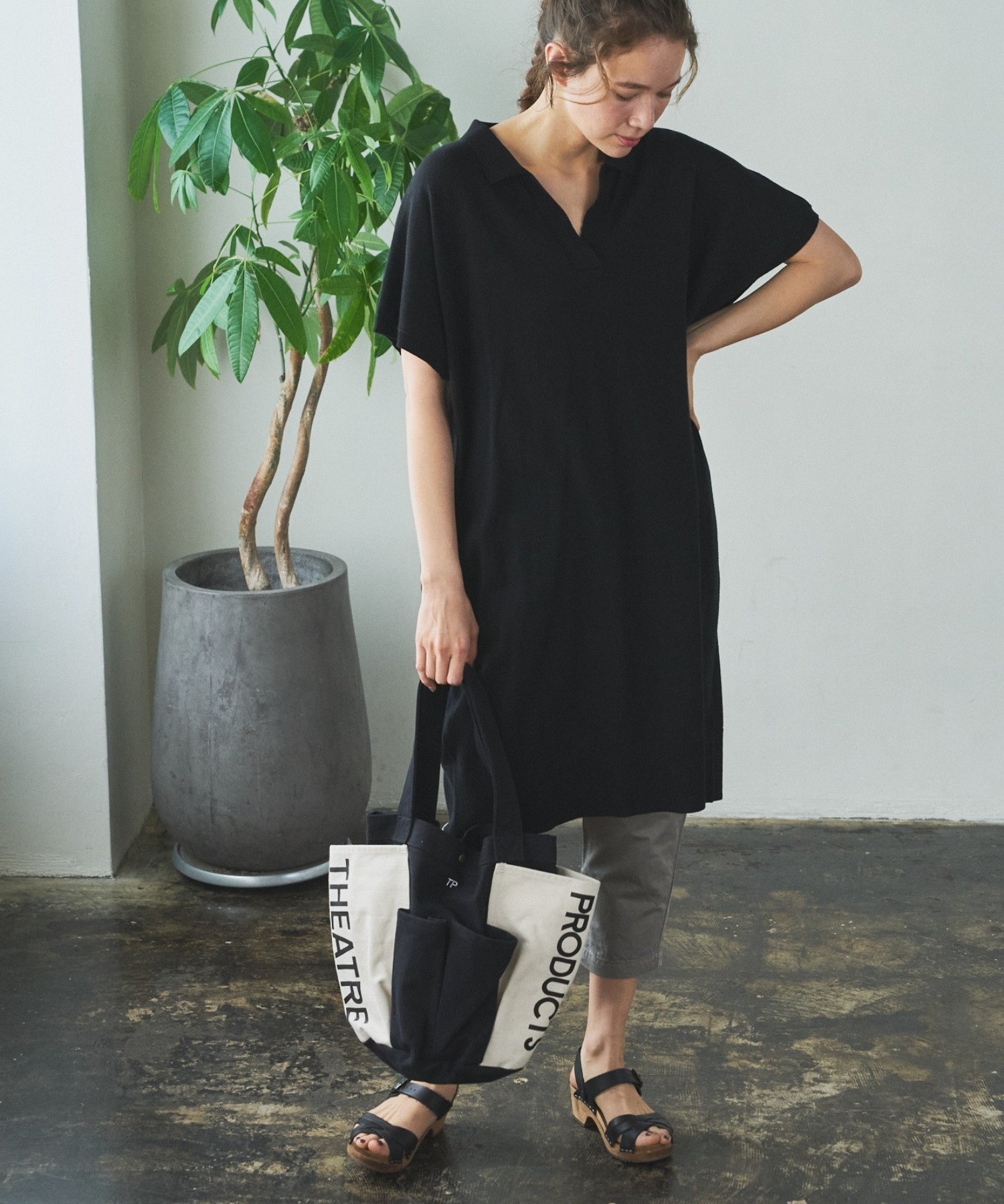 オーガニックコットン ニットワンピース Tabek Desa Id