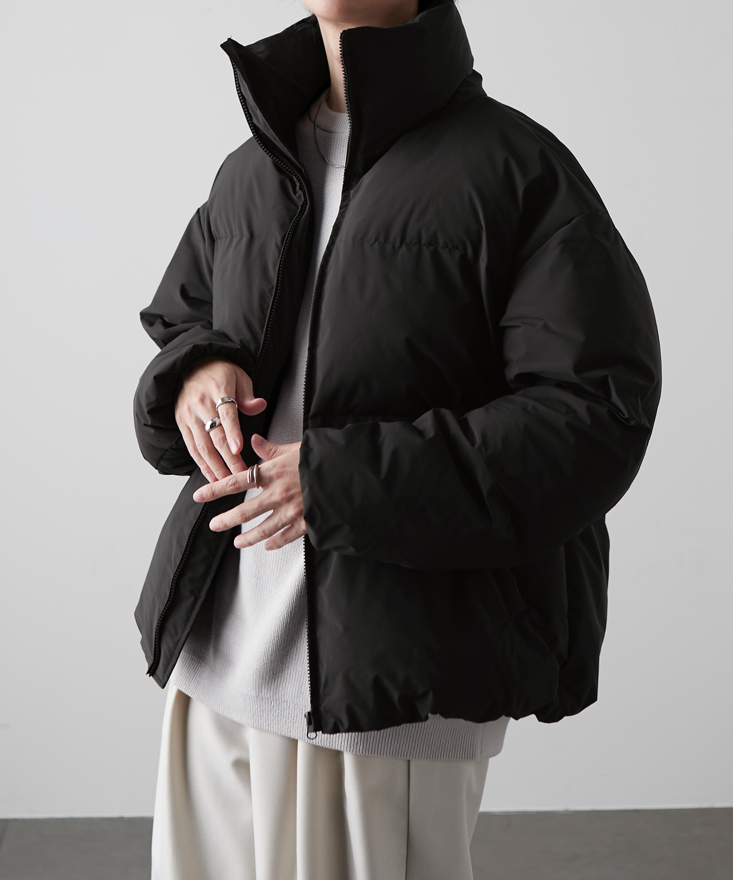 ダウン ダウンジャケット 「Alfred Alex」functional fabric big eco