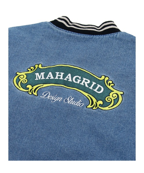 【mahagrid】マハグリッド デニムバーシティジャケット