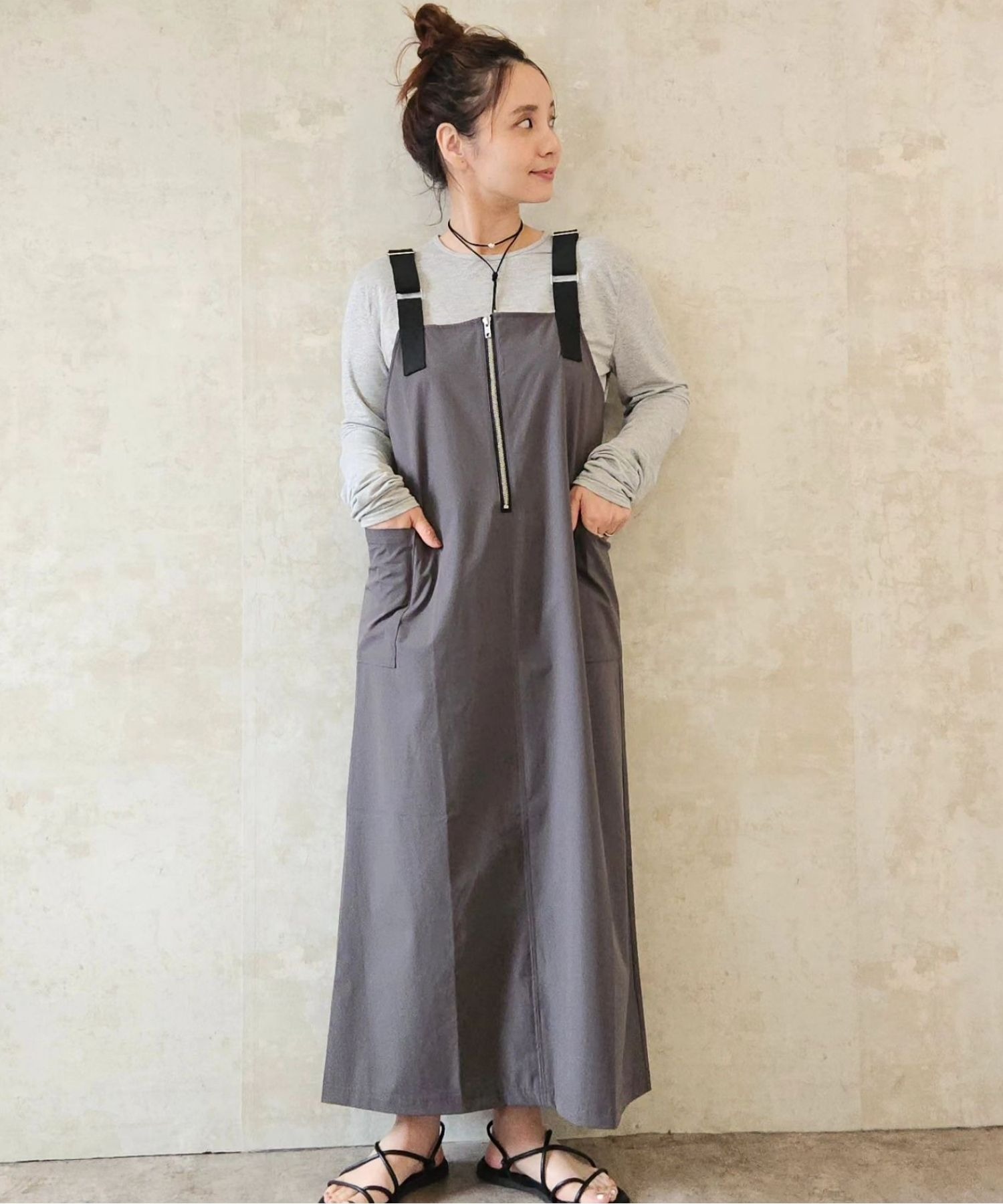 model：H160 着用サイズ：FREE