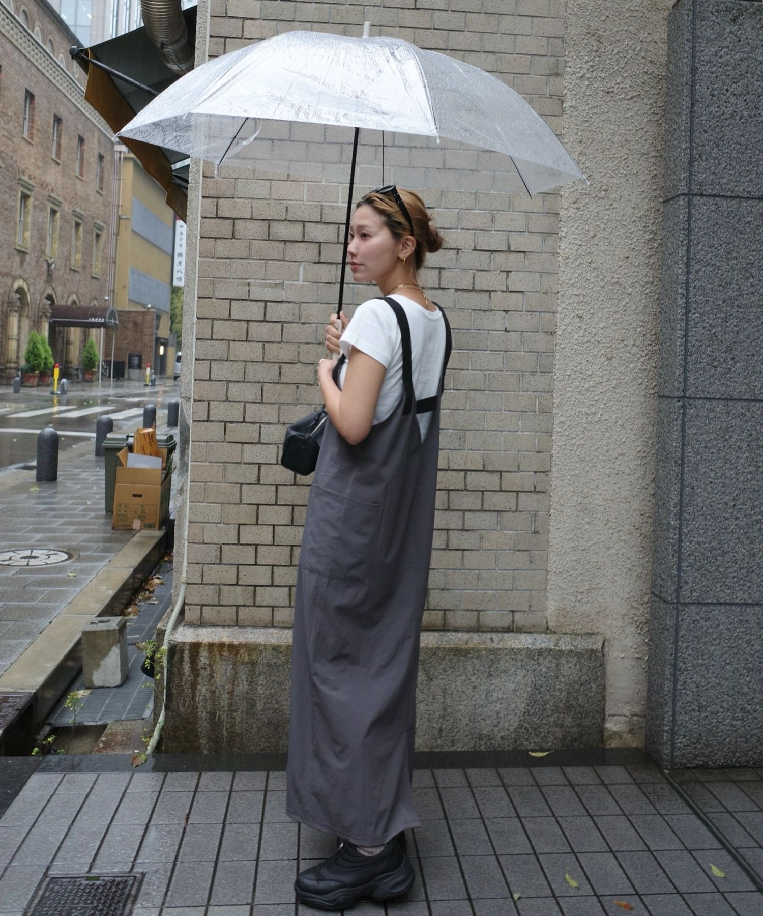 model：H163 着用サイズ：FREE