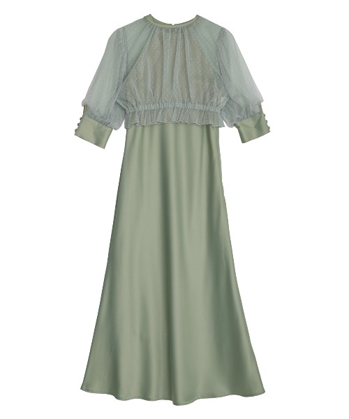 DOT TULLE SET FLARE DRESS 【公式通販】