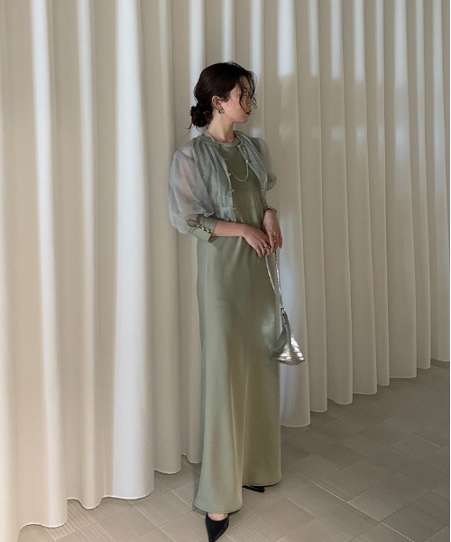 DOT TULLE SET FLARE DRESS 【公式通販】