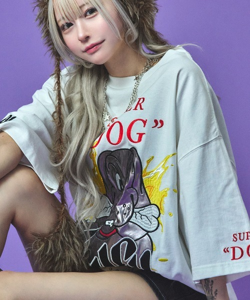 A'GEM/9 × .kom 『GALFY/ガルフィー』チャカパッチTシャツ②