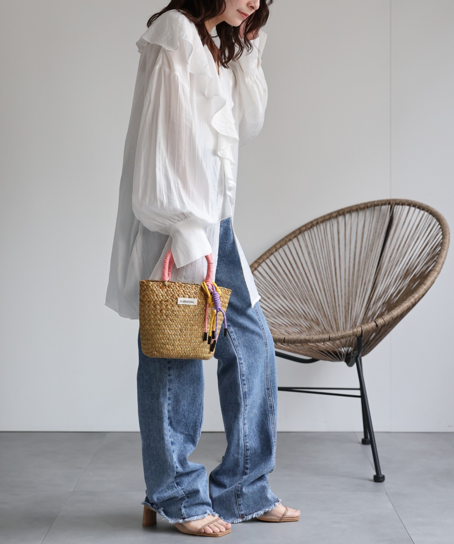 model：156cm 着用サイズ：FREE