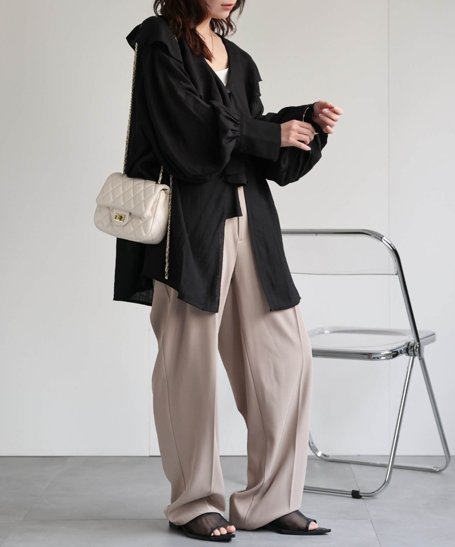 model：156cm 着用サイズ：FREE