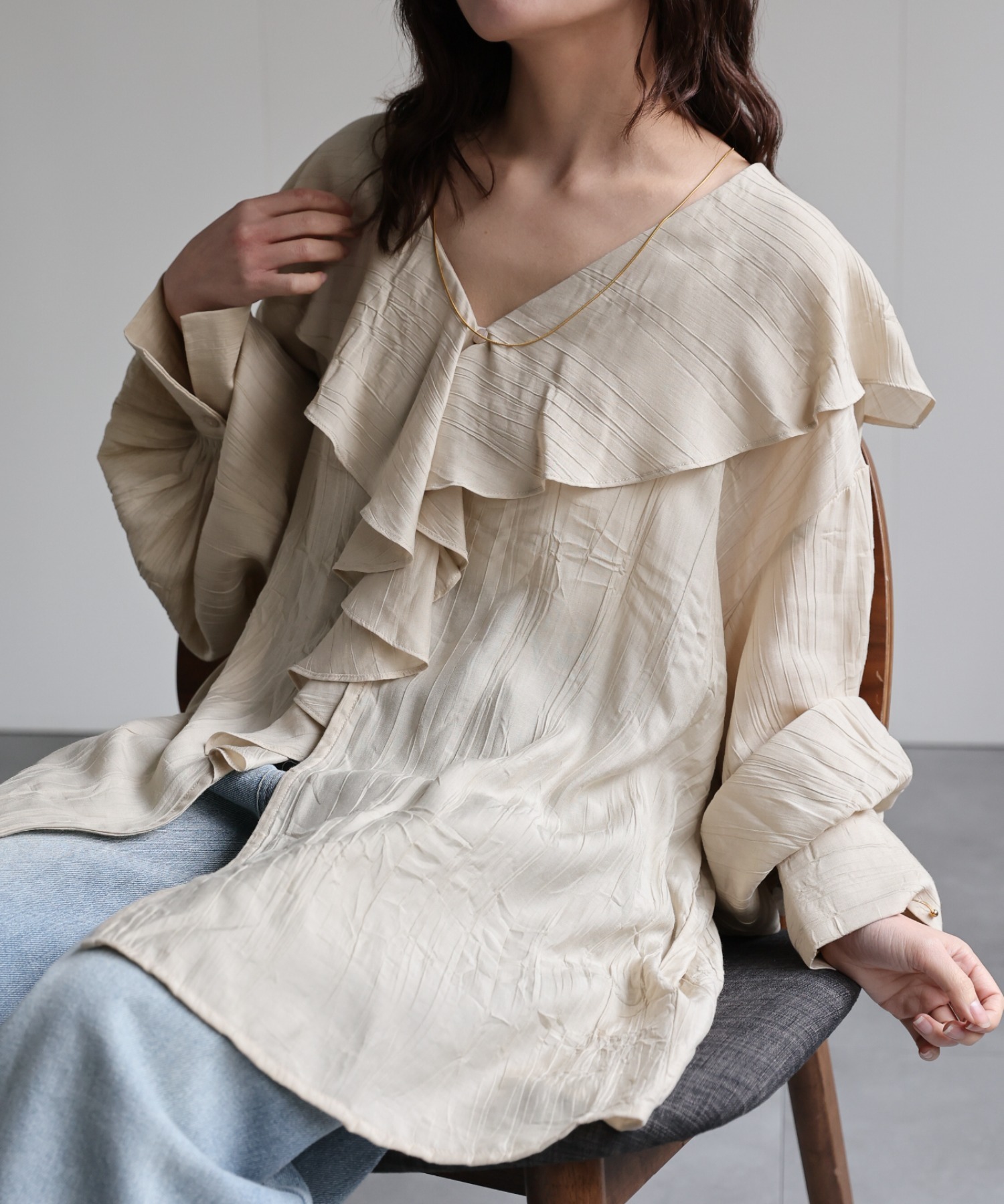 model：156cm 着用サイズ：FREE