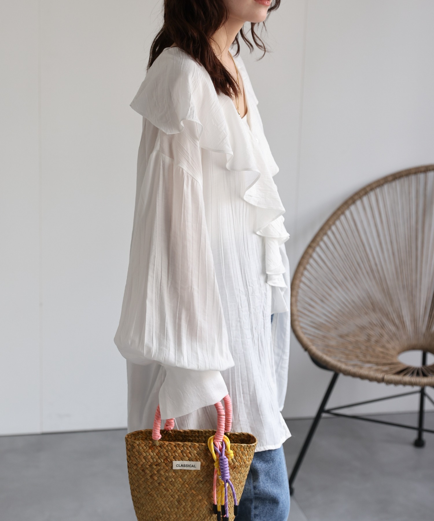 model：156cm 着用サイズ：FREE