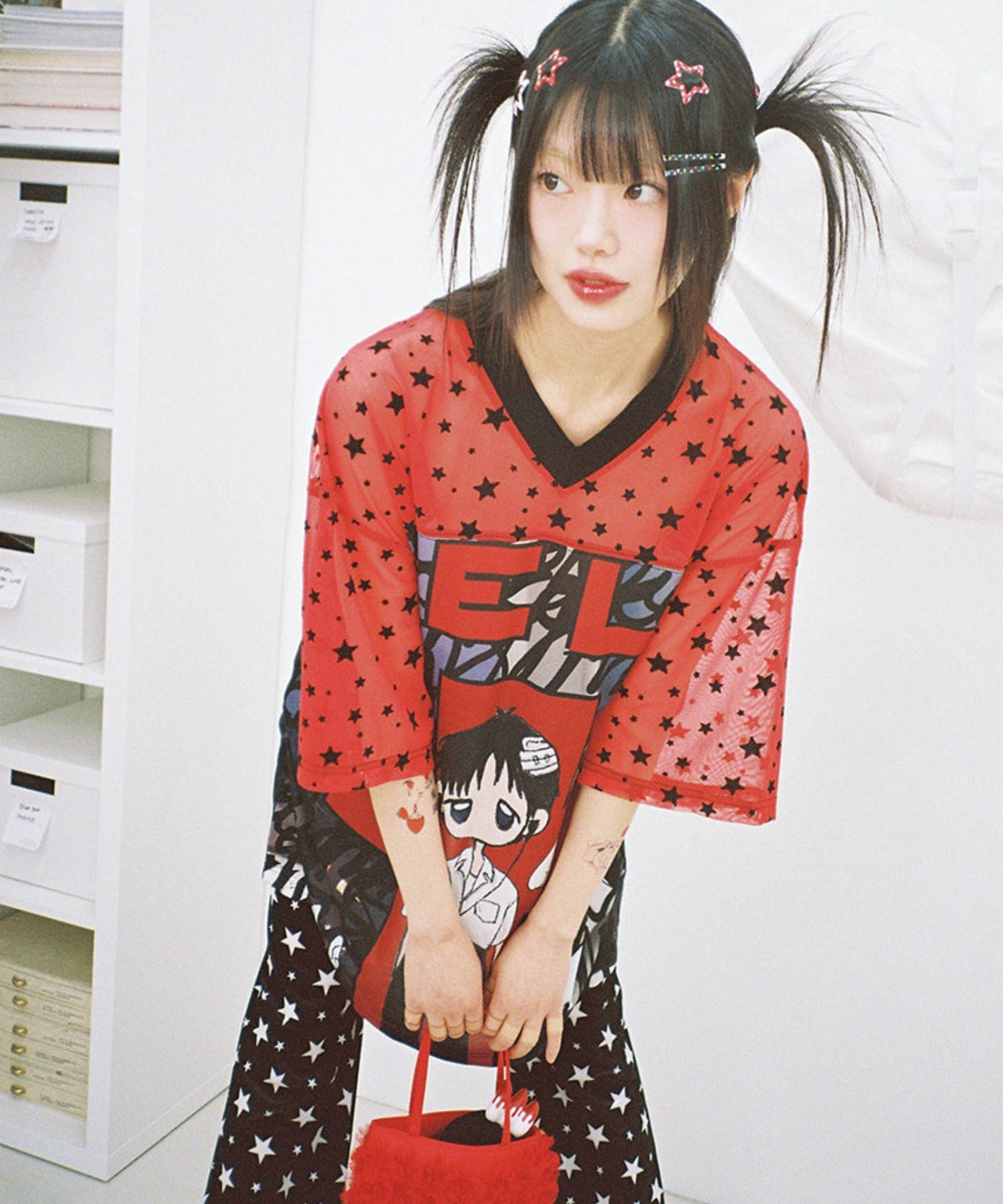 WOODALONG Tシャツ　ベージュ　韓国ブランド　国内即発送可 44369938b_8_d_500.jpg
